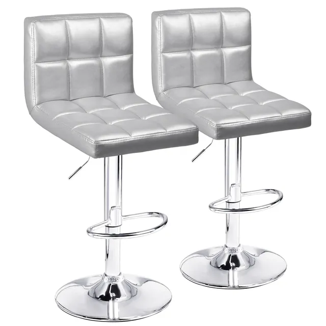 homall-bar-stool-barhocker-leder-2er-set-schwarz-h-henverstellbar image 1
