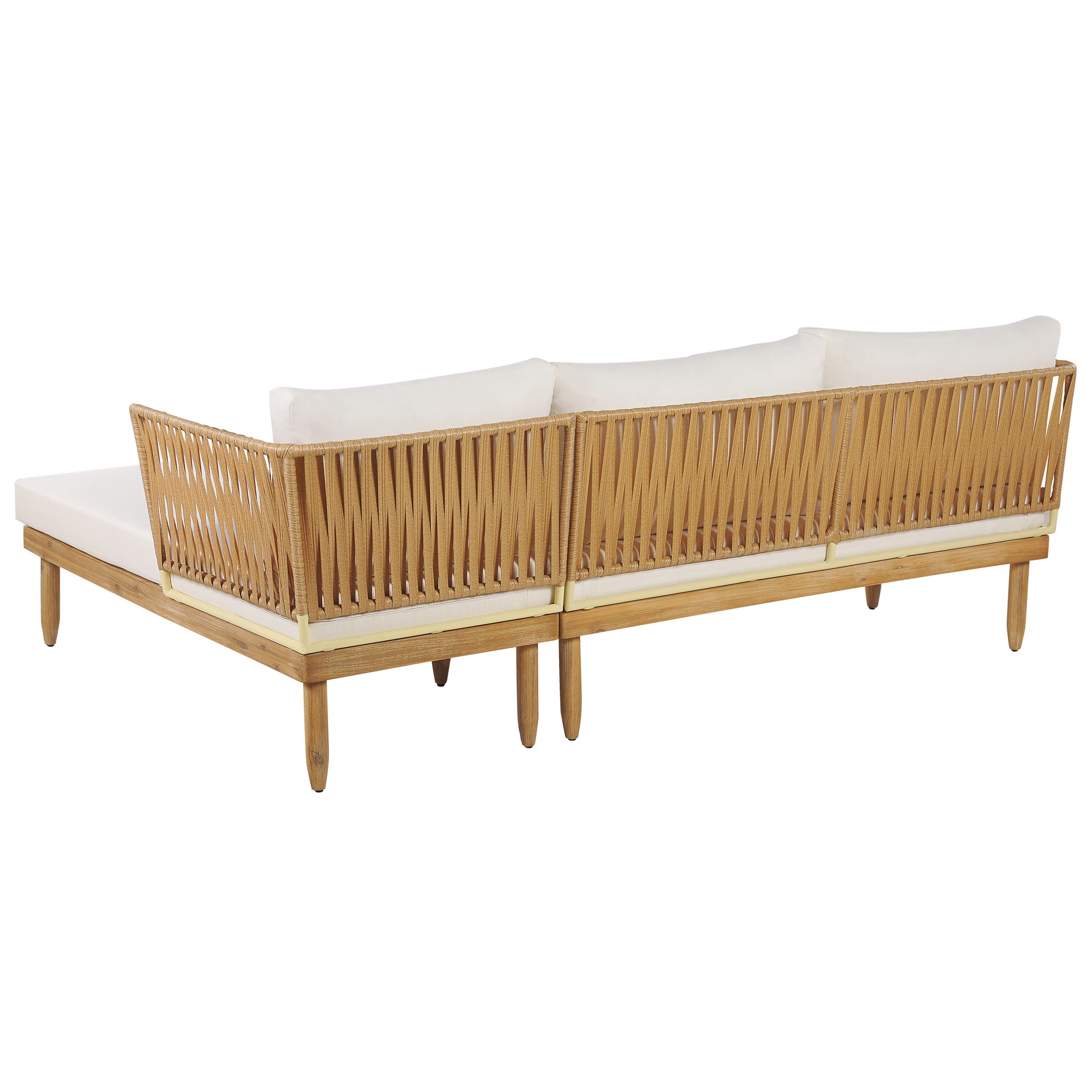 beliani-cremona-lounge-set-akazienholz-4-sitzer-cremewei image 7
