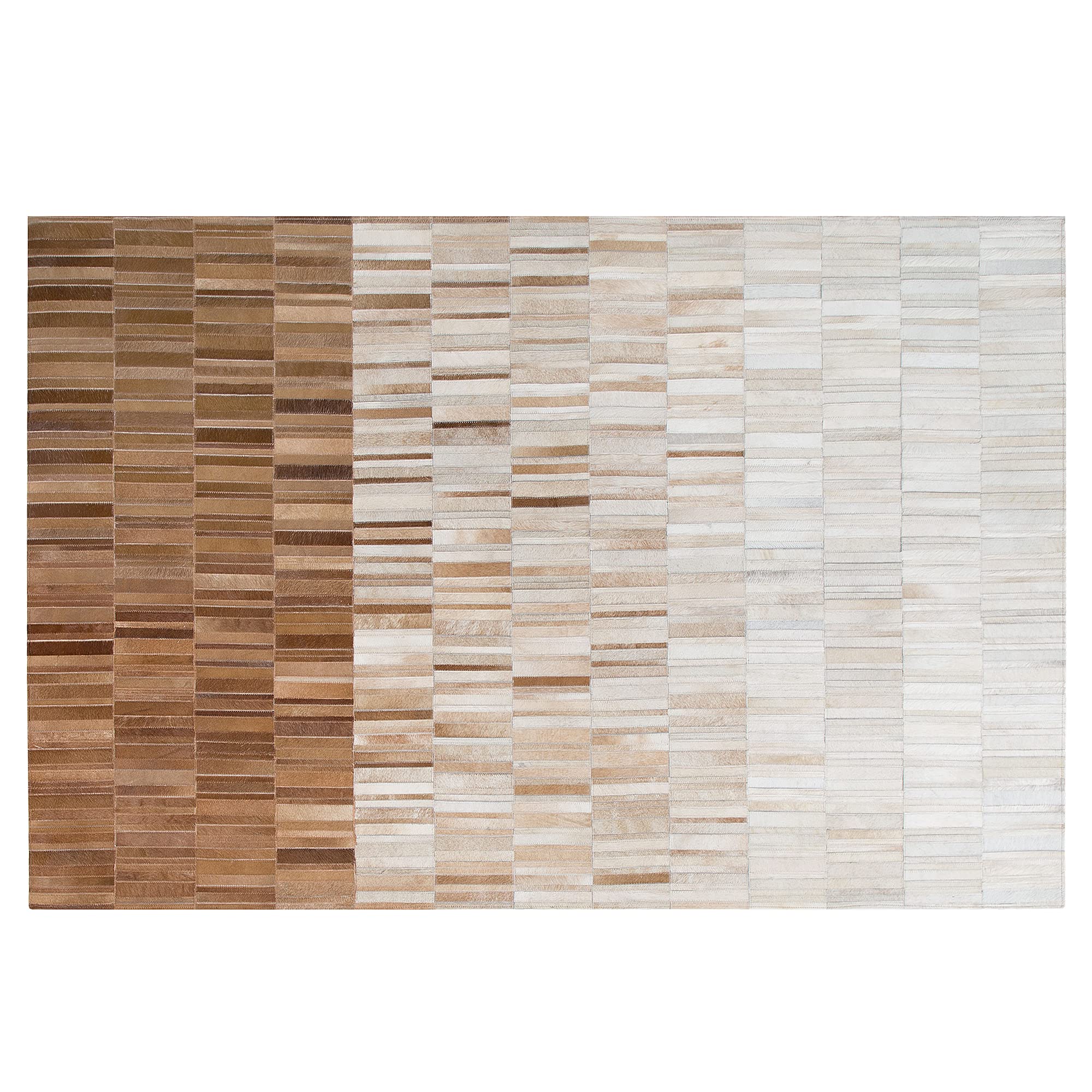 beliani-yagda-leder-teppich-140x200-beige-kurzflor image 4