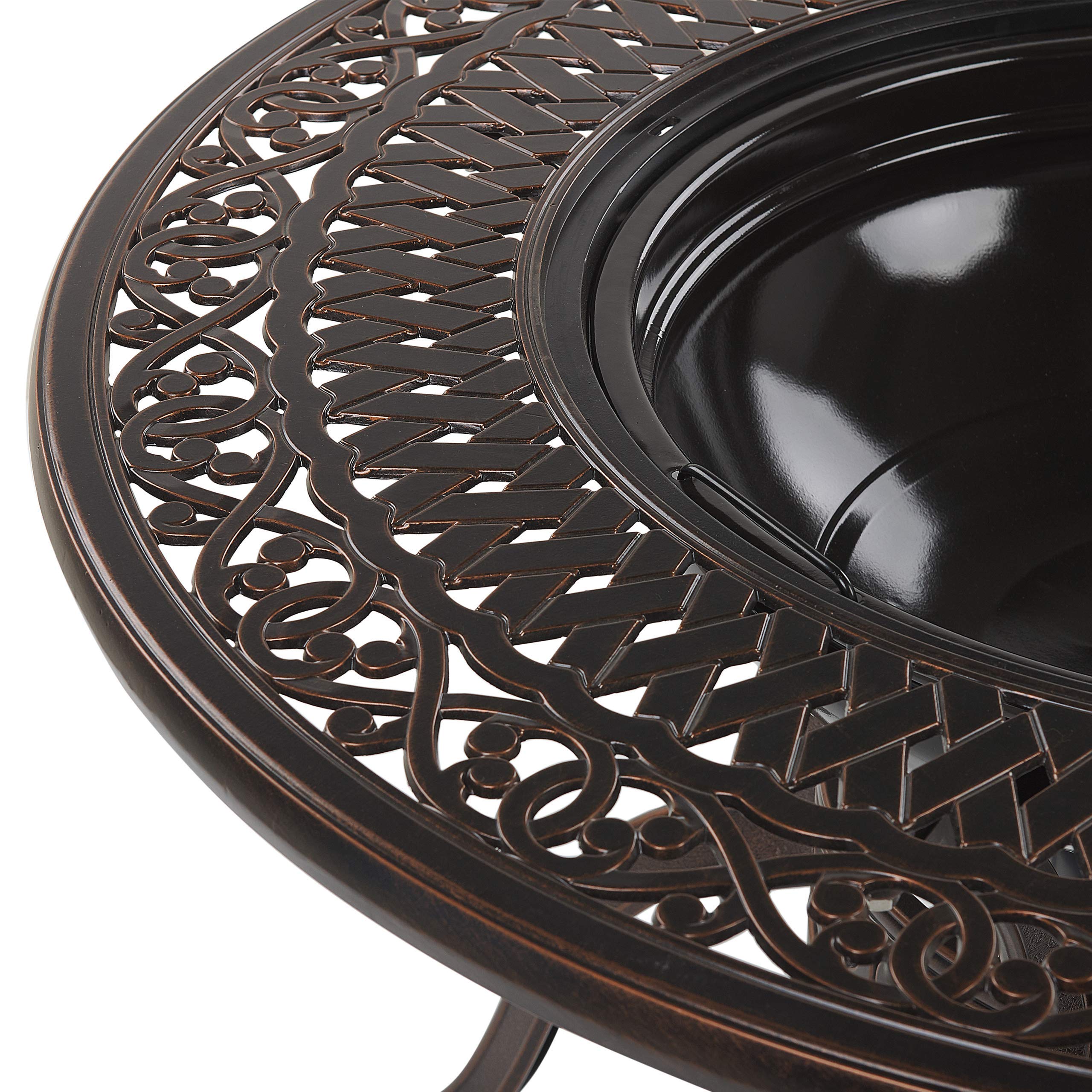 beliani-manfria-gartentisch-rund-dunkelbraun-grill image 7