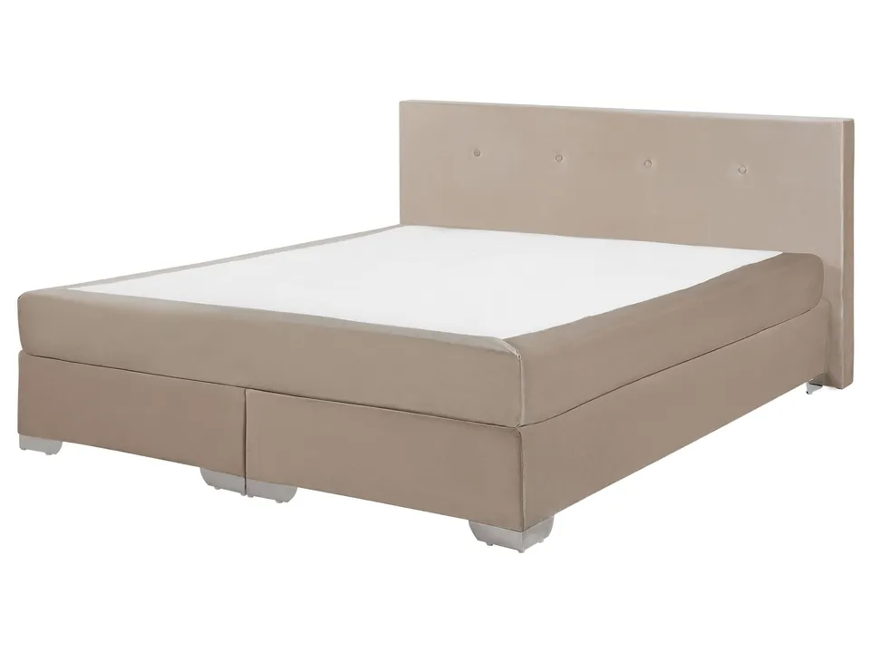 beliani-consul-boxspringbett-160x200-beige-samt image 1
