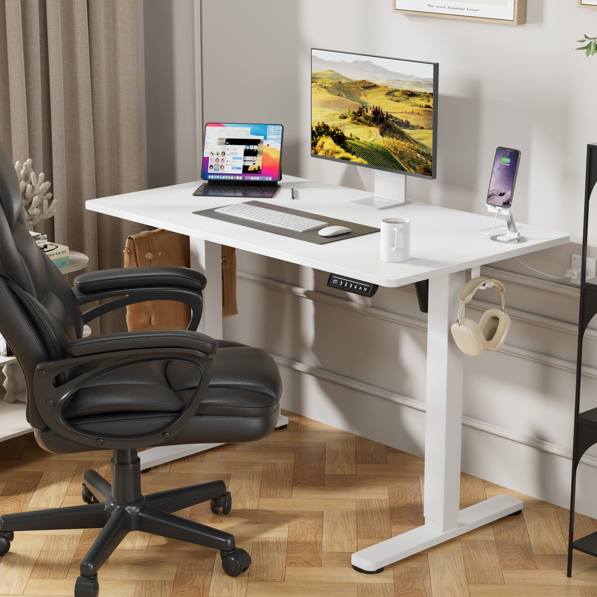 homall-standing-desk-schreibtisch-wei-140-cm-elektrisch image 6