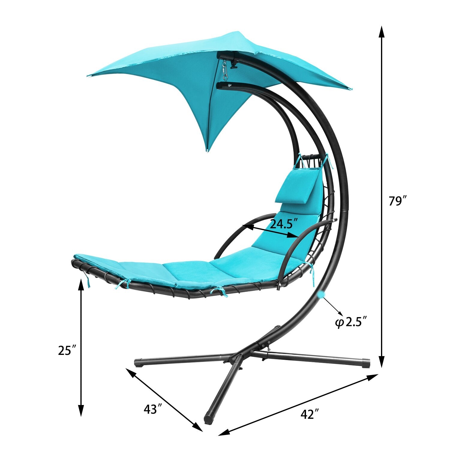 homall-patio-furniture-h-ngesessel-blau-mit-sonnendach-gestell image 5