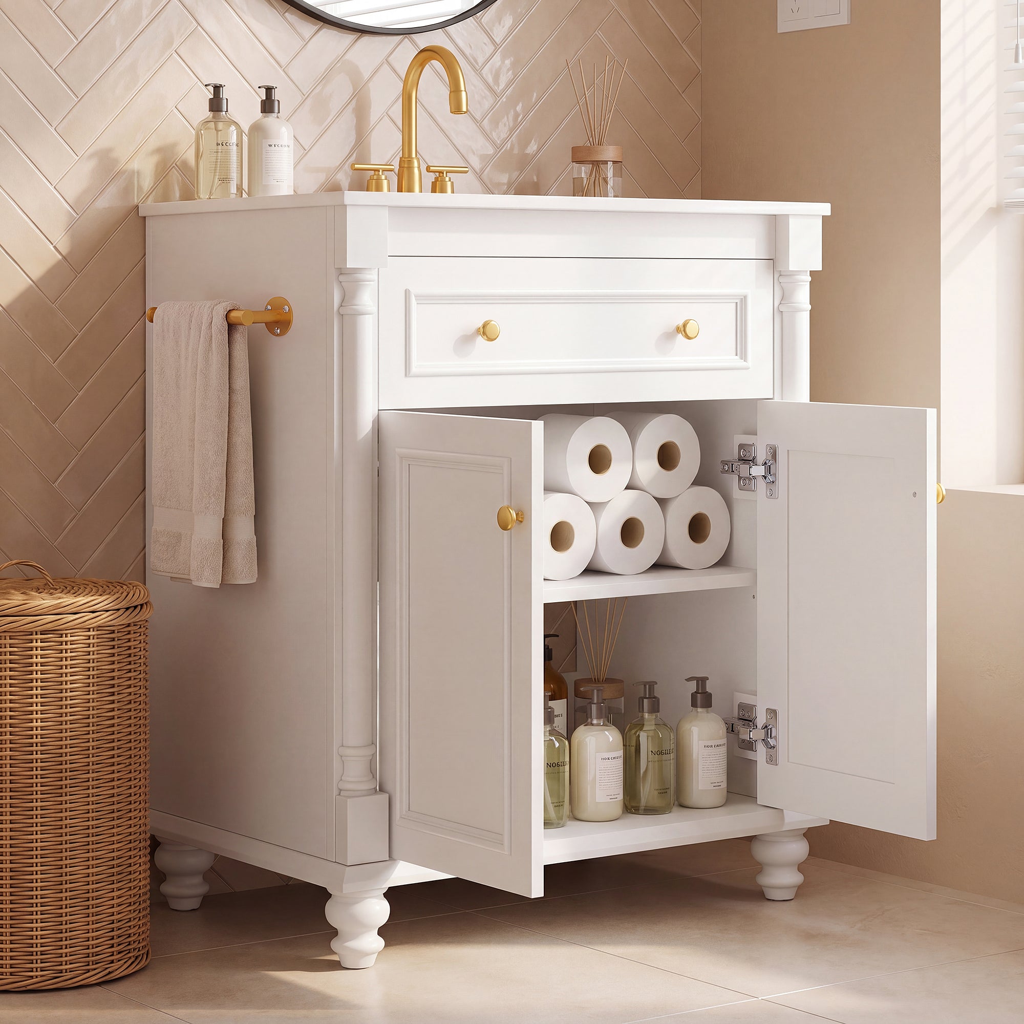 homall-waschtisch-30-zoll-weiss-mit-keramikbecken image 6