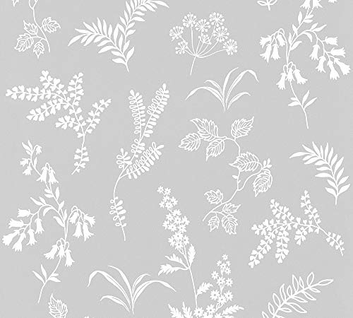 a-s-cr-ation-flavour-papiertapete-grau-floral-ansatzfrei image 5