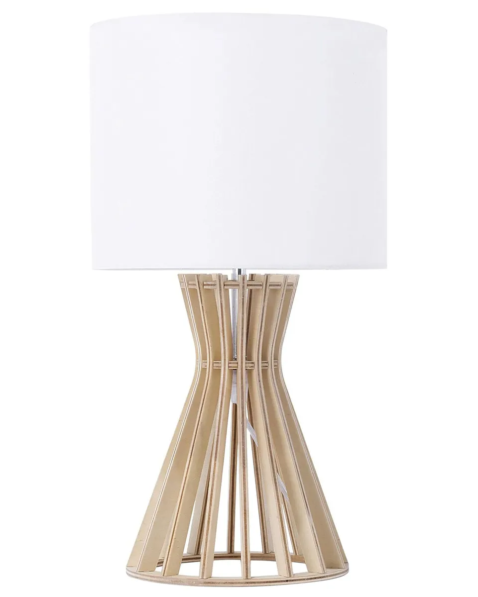 beliani-carrion-tischleuchte-wei-holzlampe-37-cm-e14 image 1