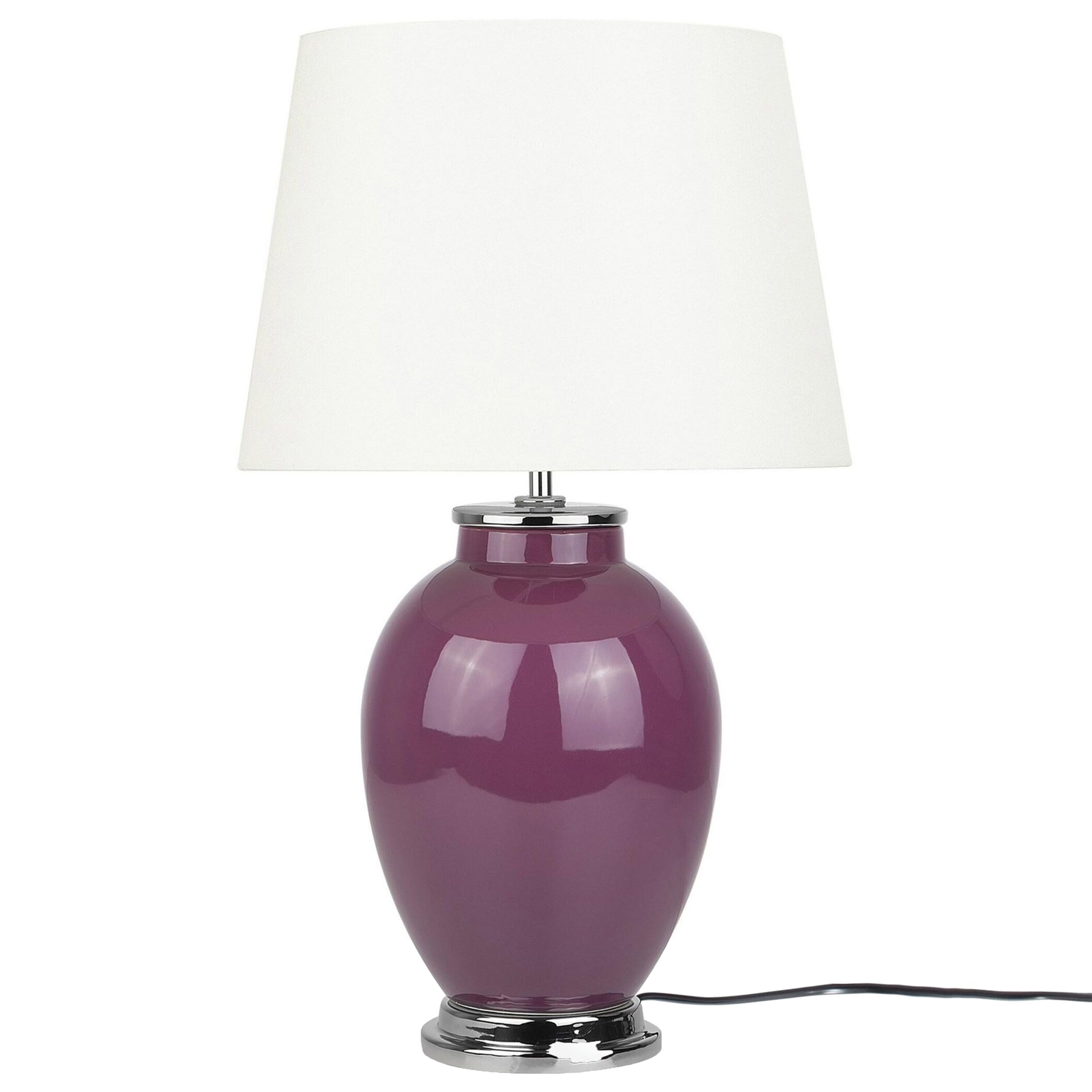beliani-brenta-tischlampe-keramik-violett-stoffschirm image 4