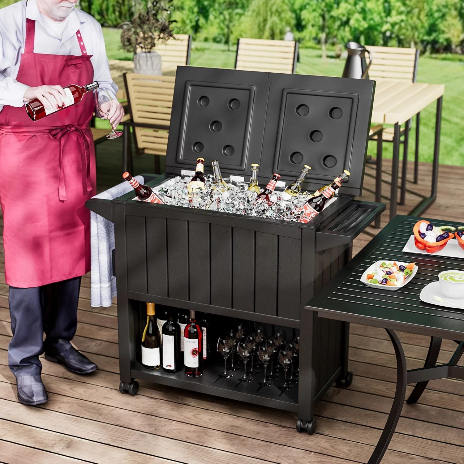 homall-patio-furniture-cooler-cart-k-hlbox-80qt-schwarz image 6