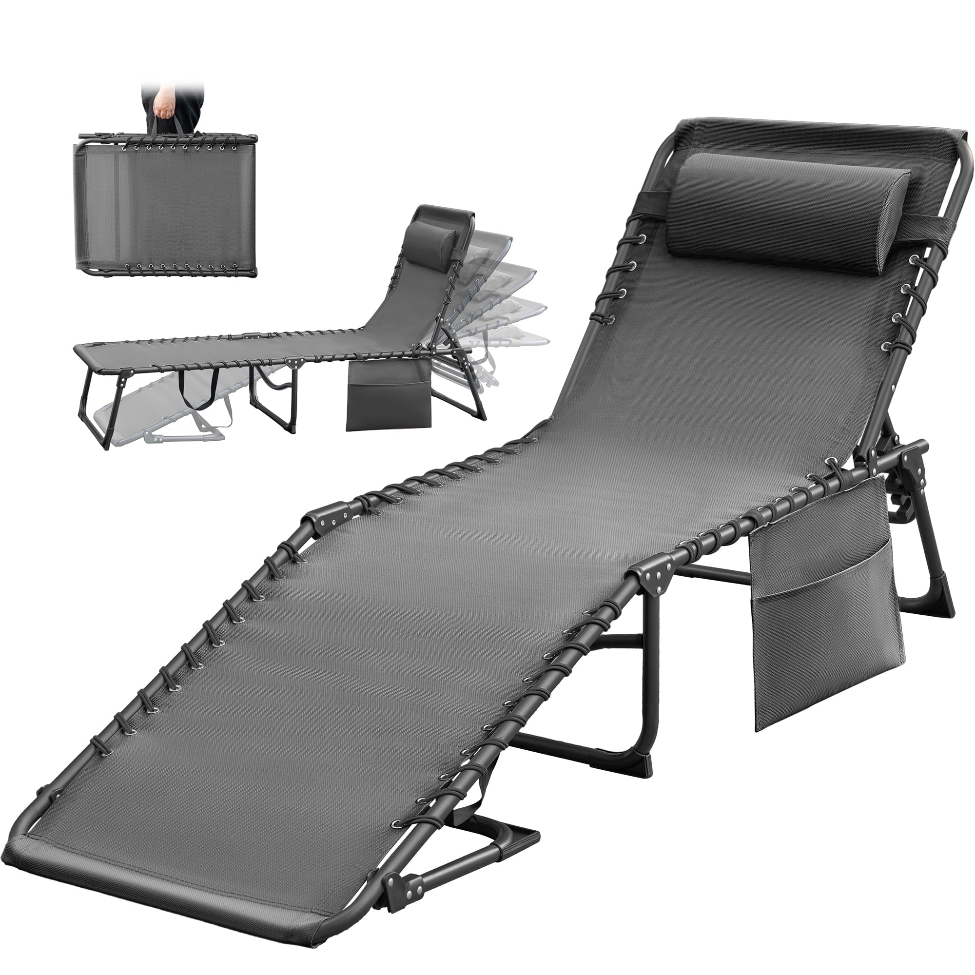 homall-patio-furniture-liegestuhl-klappbar-schwarz-textilene-1er image 8