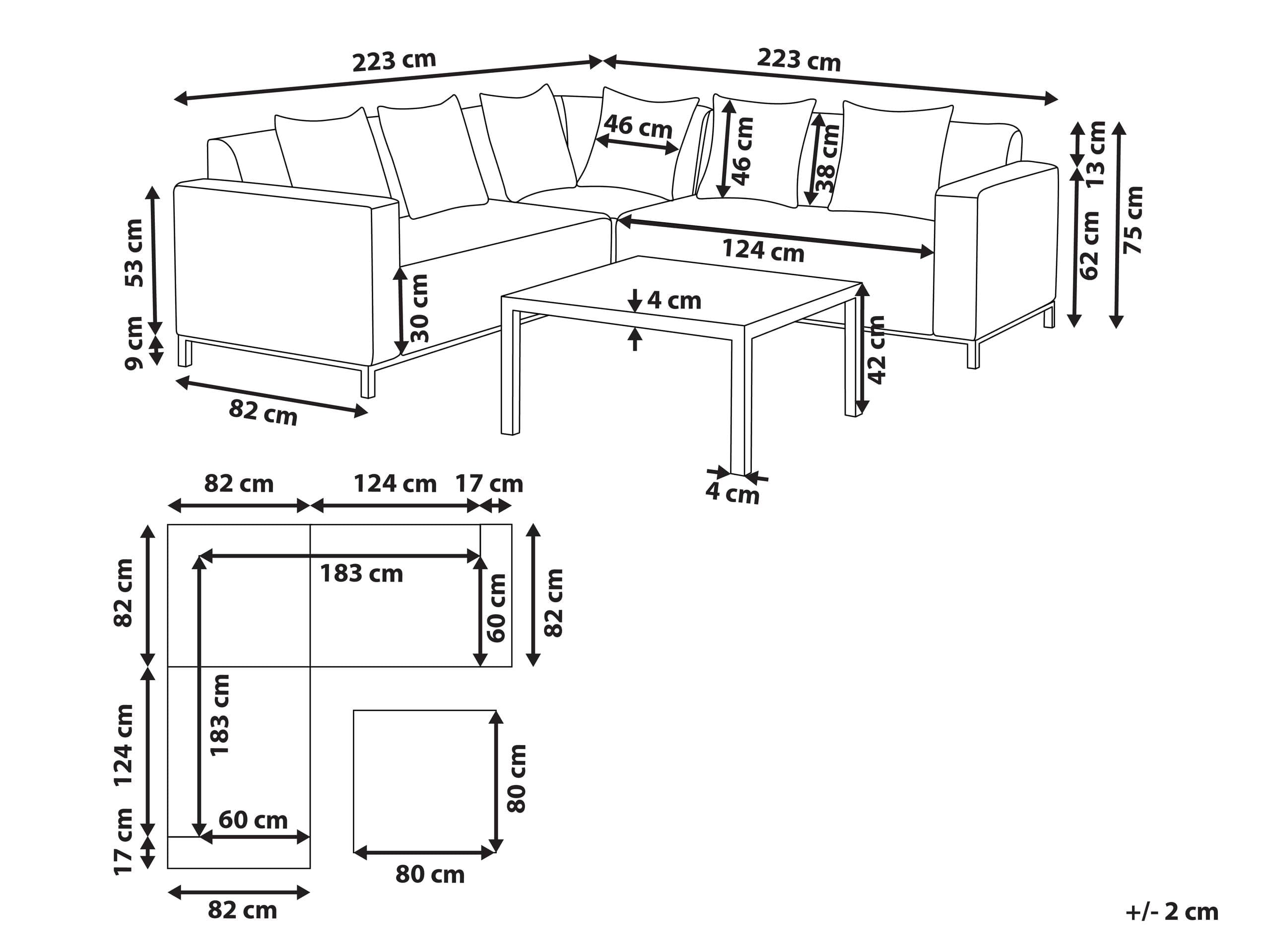 beliani-belize-lounge-set-ecksofa-beige-links-5-sitzer-tisch image 3