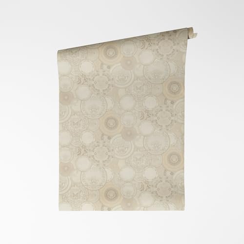 a-s-cr-ation-attractive-bambus-vliestapete-creme-wei-metallic image 2