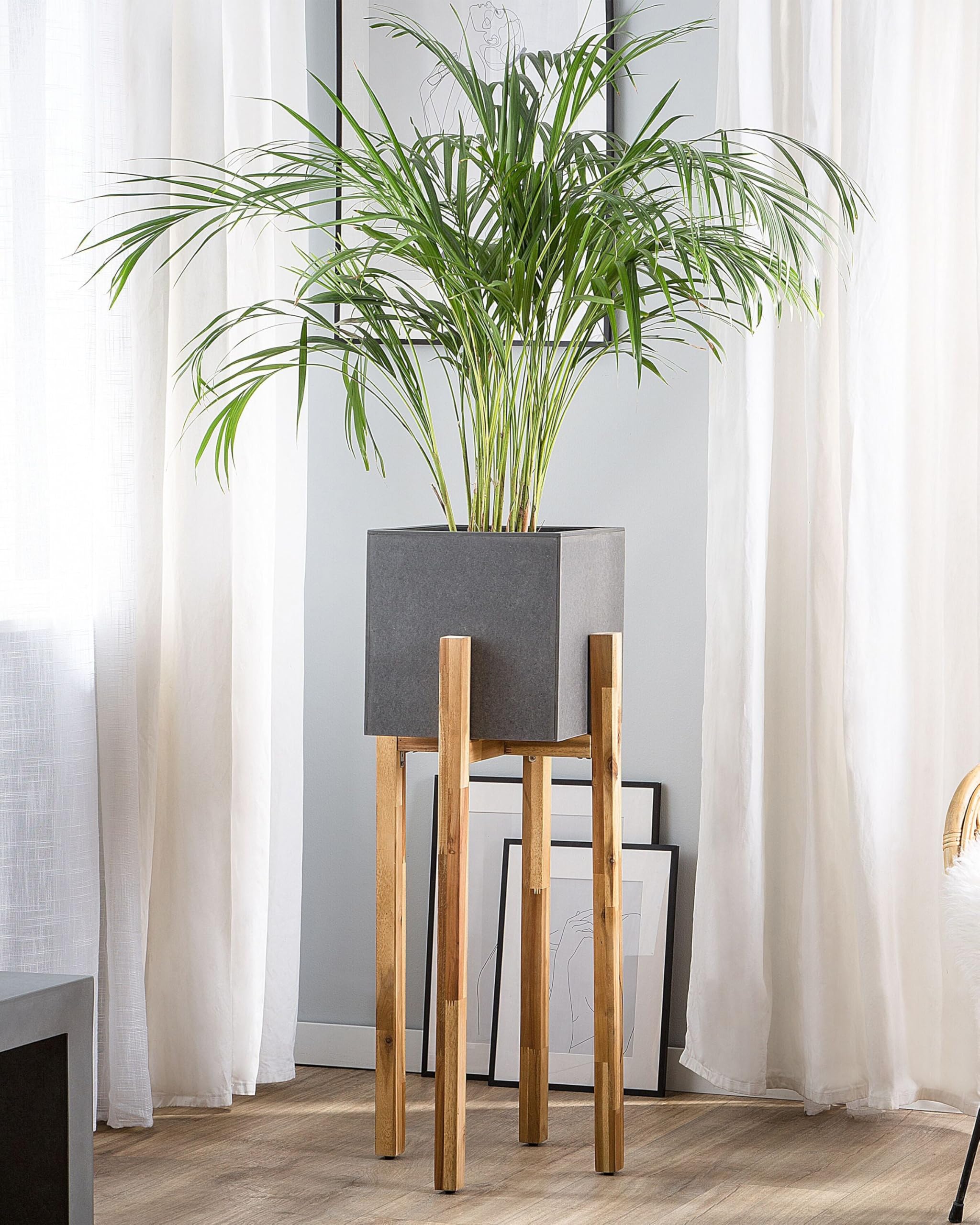 beliani-blumenbeh-lter-grau-30x30x95-cm-kiefernholz image 2