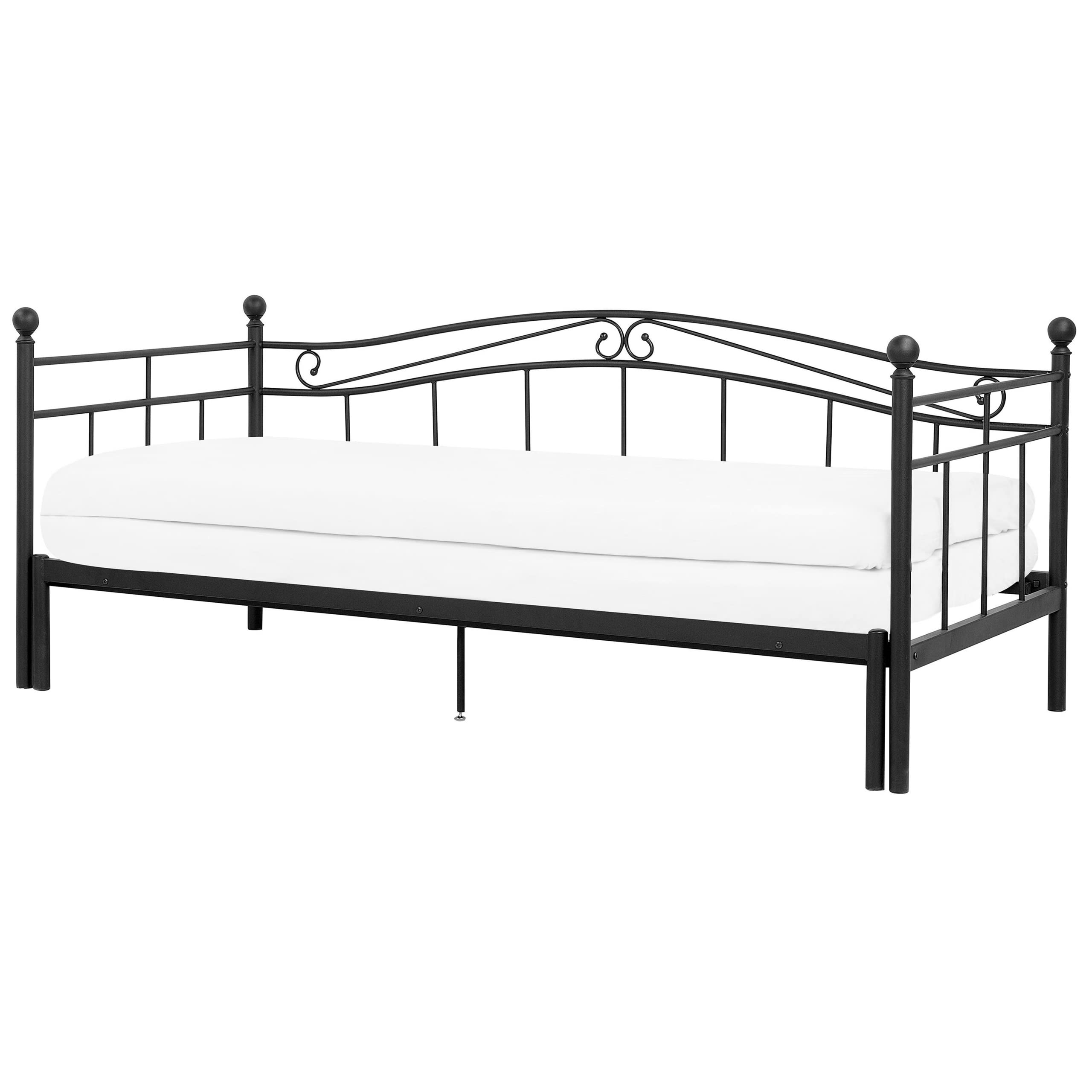 beliani-tulle-tagesbett-metall-schwarz-90x200-ausziehbar image 5