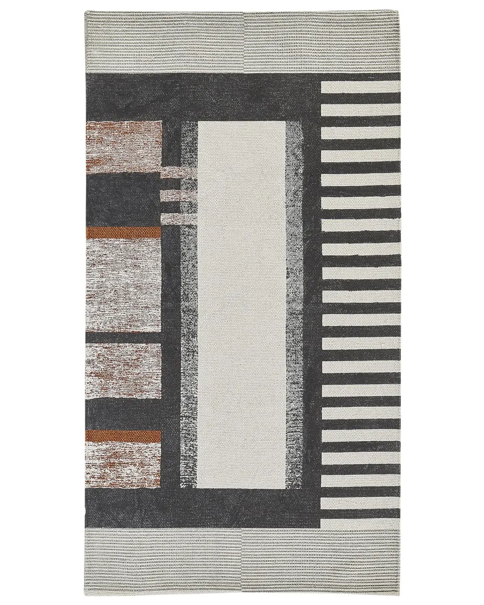 beliani-kakinada-l-ufer-80x150-baumwolle-bunt-abstrakt image 1