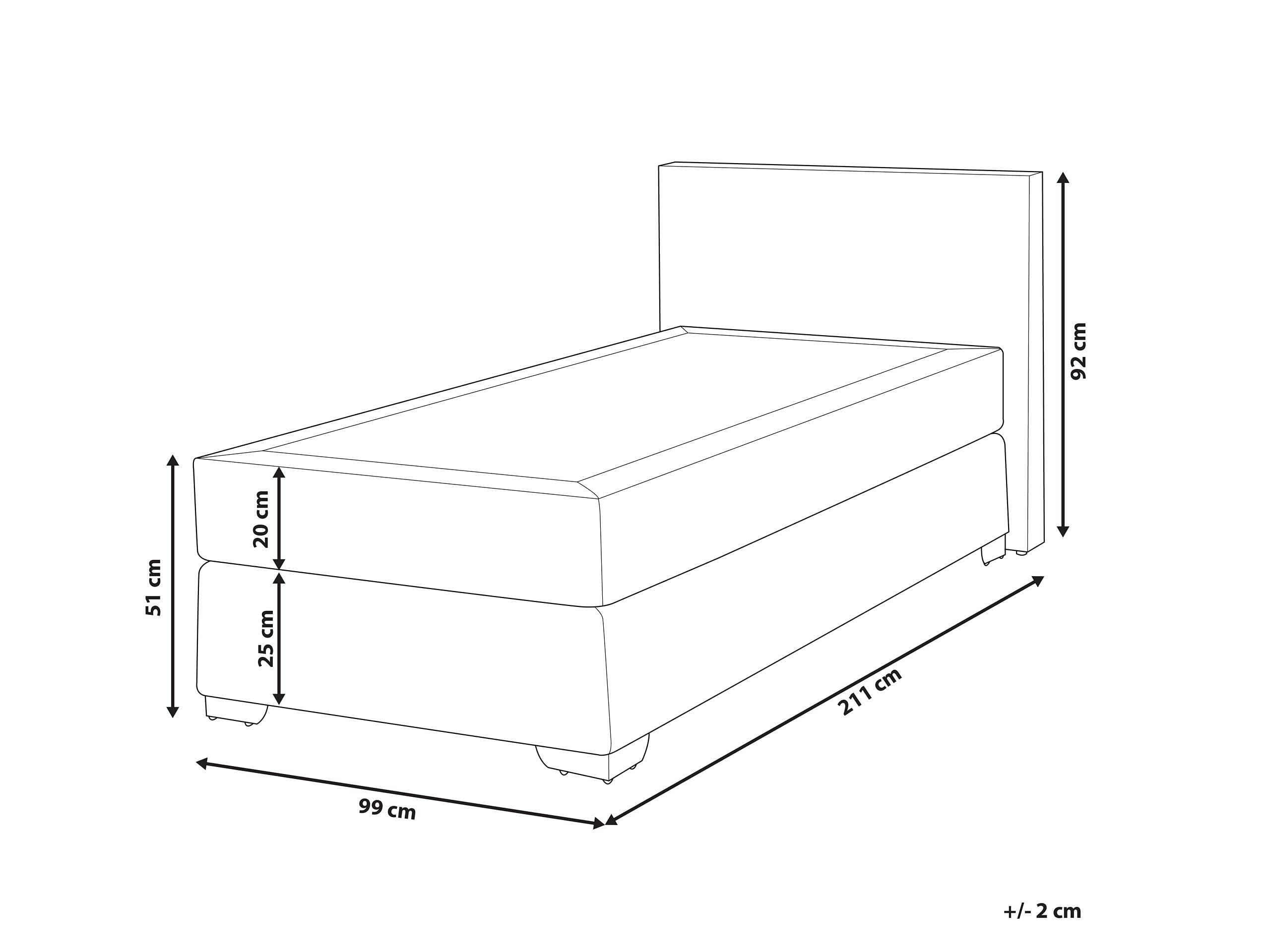 beliani-boxspringbett-90x200-dunkelgrau-leinenoptik image 3