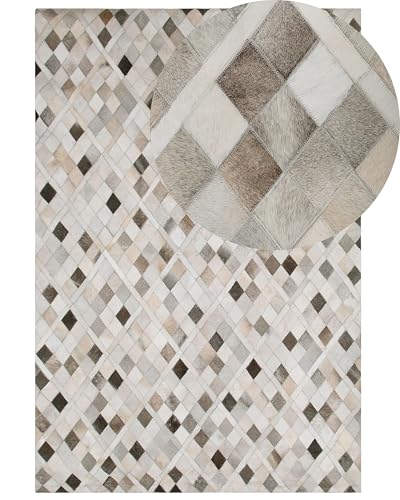 beliani-hirka-kurzflorteppich-leder-140x200-cm-mehrfarbig image 7