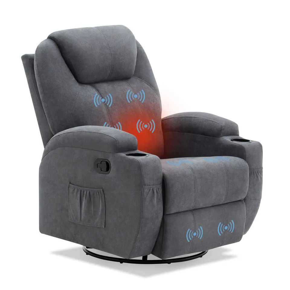 homall-recliner-chair-relaxsessel-massagesessel-stoff-grau image 1