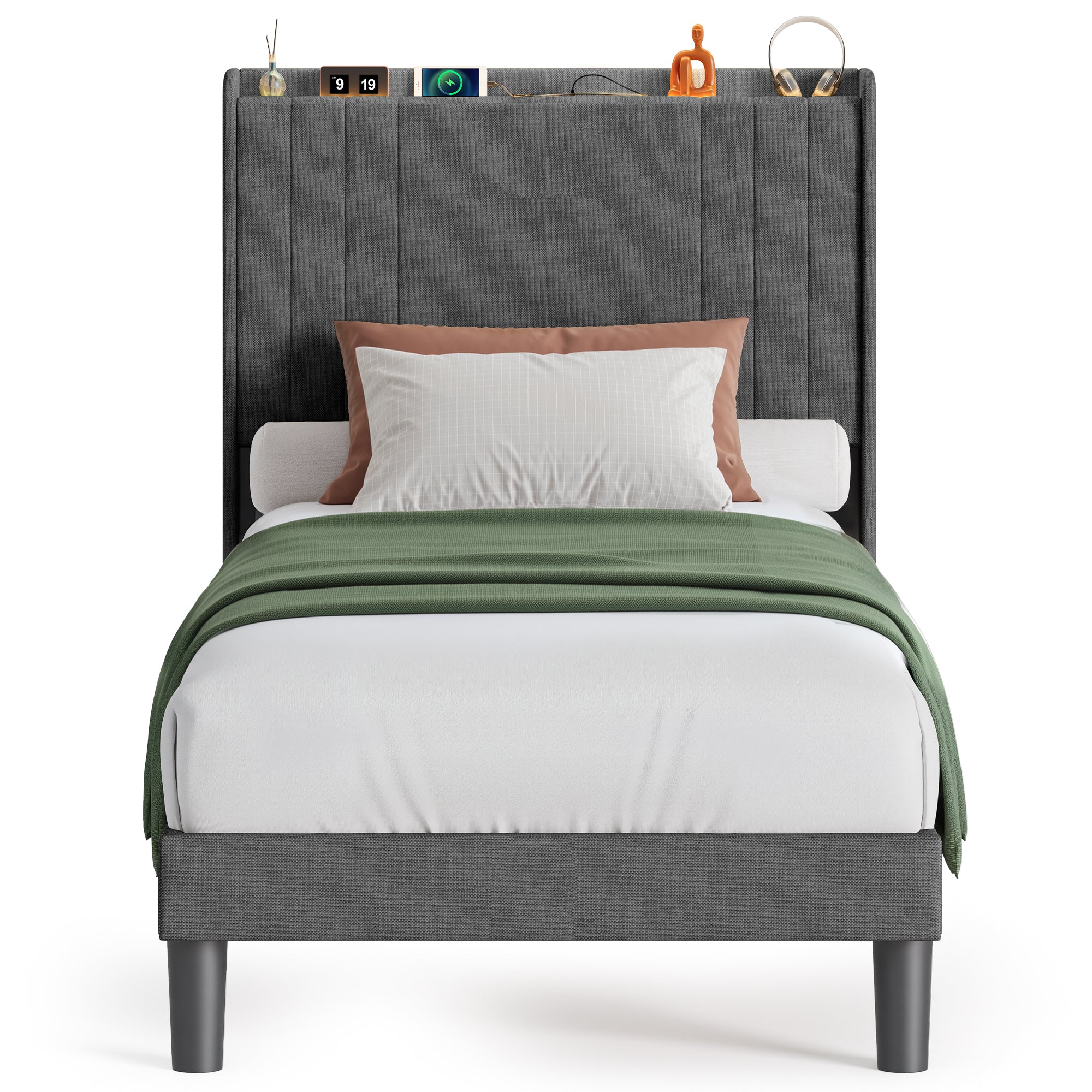bealife-bf28-einzelbett-90x200-beige-mit-led-und-ladestation image 2