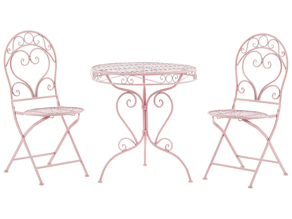 beliani-albinia-balkonset-rosa-3-teilig-bistro-70-cm image 1
