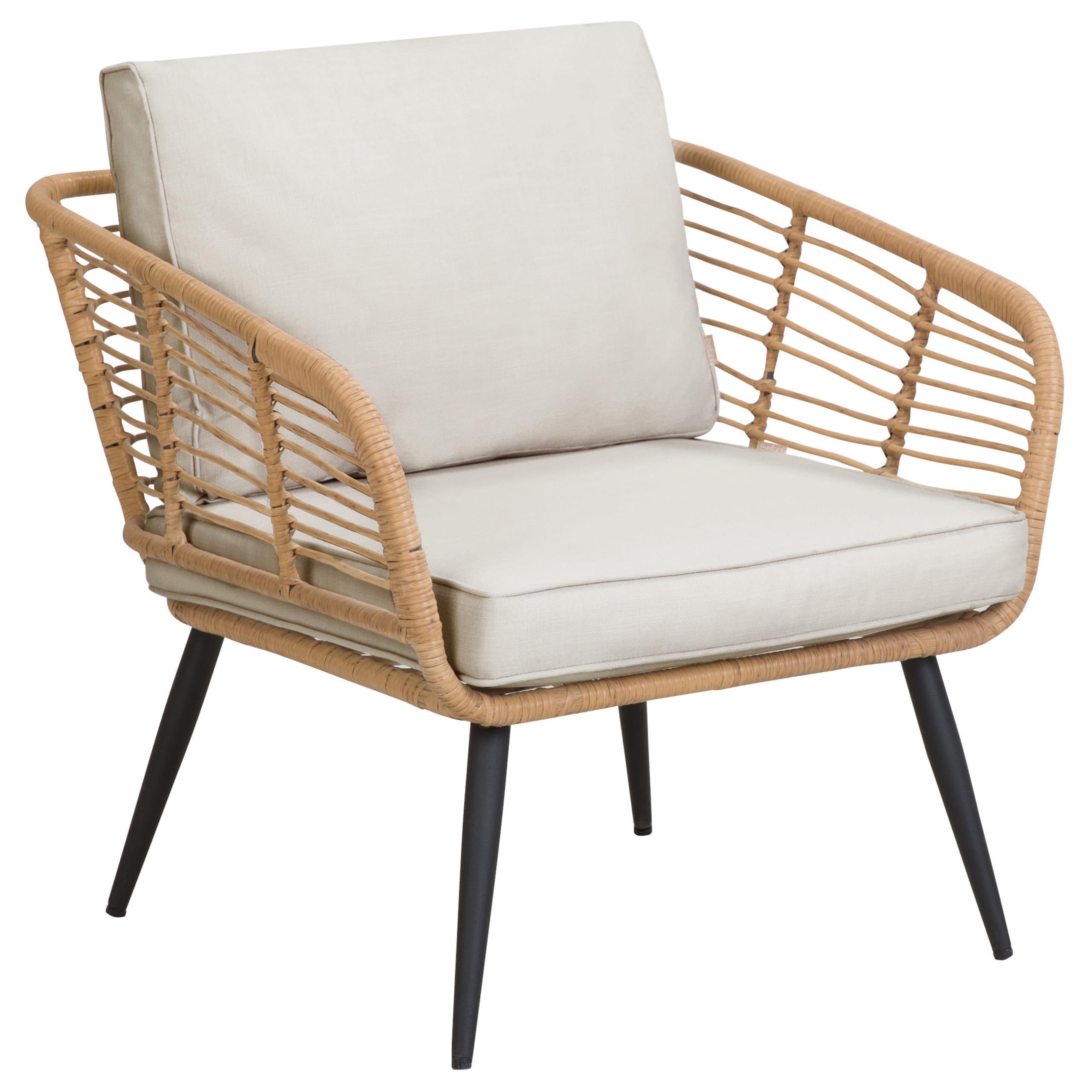 beliani-corinth-ii-gartenset-rattan-grau-4-sitzer image 7
