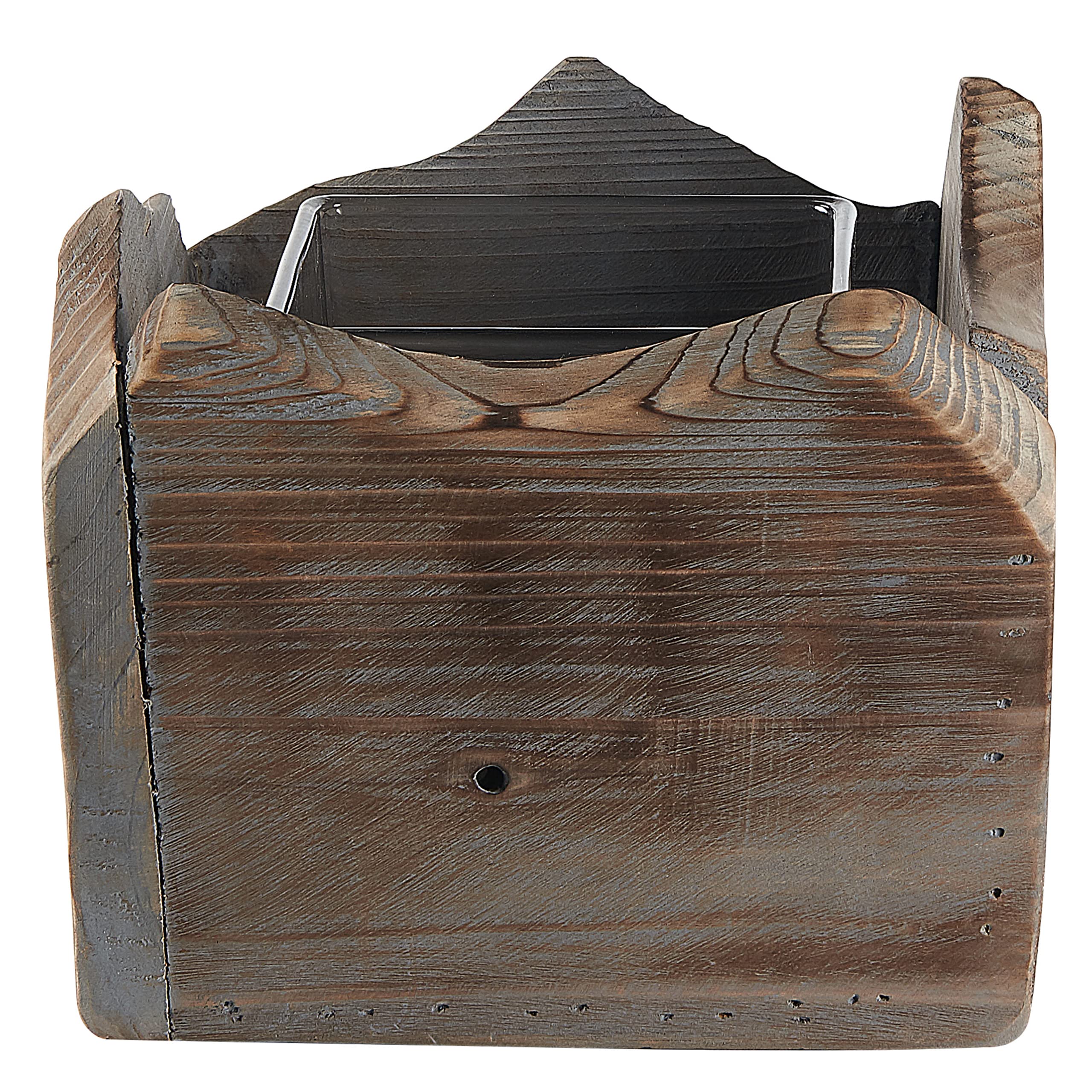 beliani-plateros-kerzenhalter-2er-holz-dunkelbraun-rustikal image 6