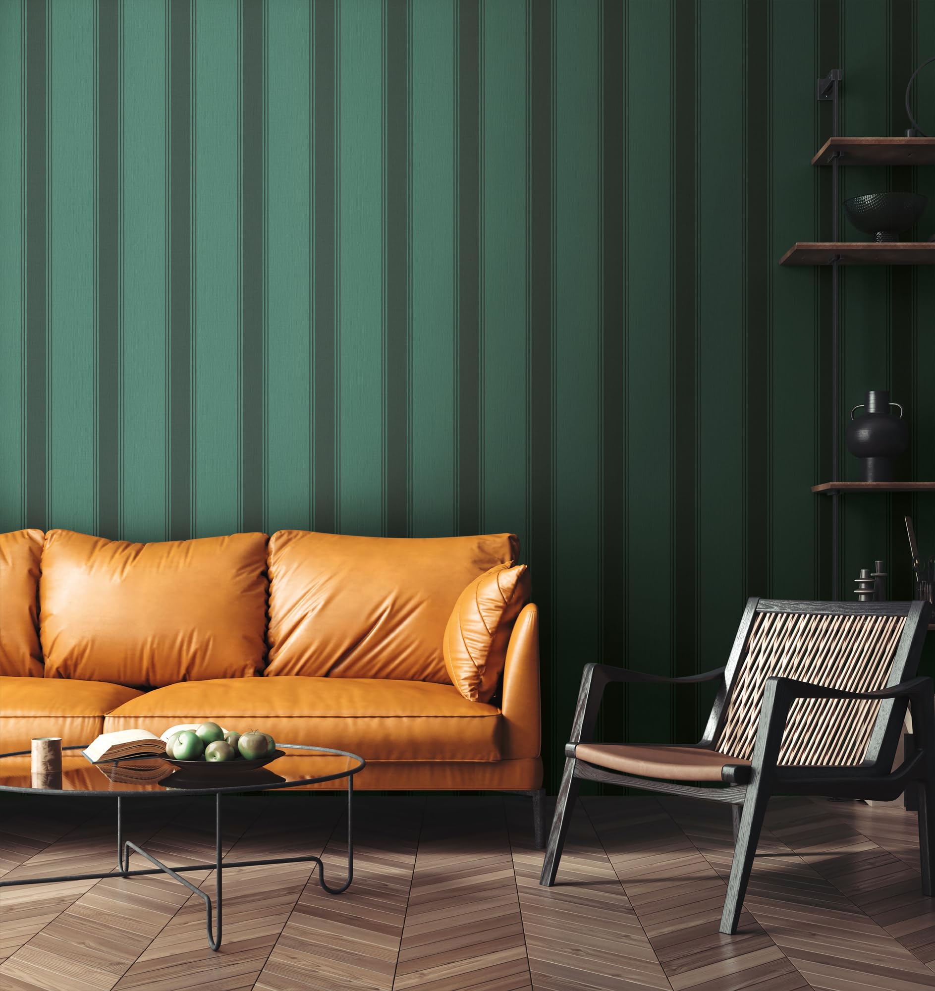 livingwalls-tapeten-399834-streifen-gr-n-grau-michalsky-10-05m image 6