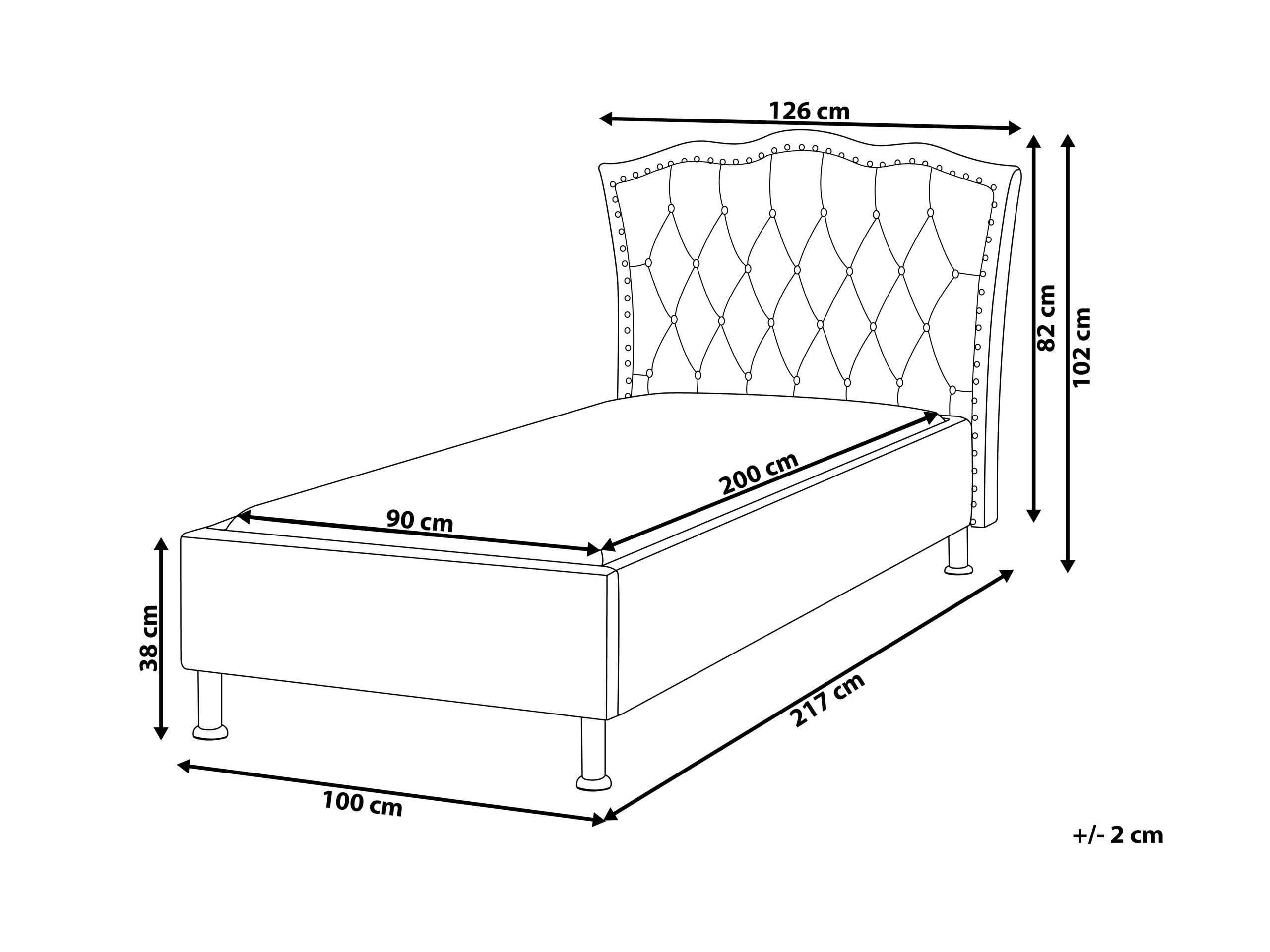 beliani-metz-bett-90x200-wei-kunstleder-einzelbett image 3