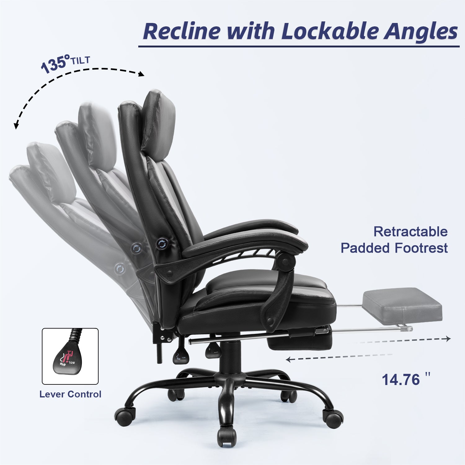 homall-office-leather-chair-b-rostuhl-schwarz-mit-fu-st-tze image 5