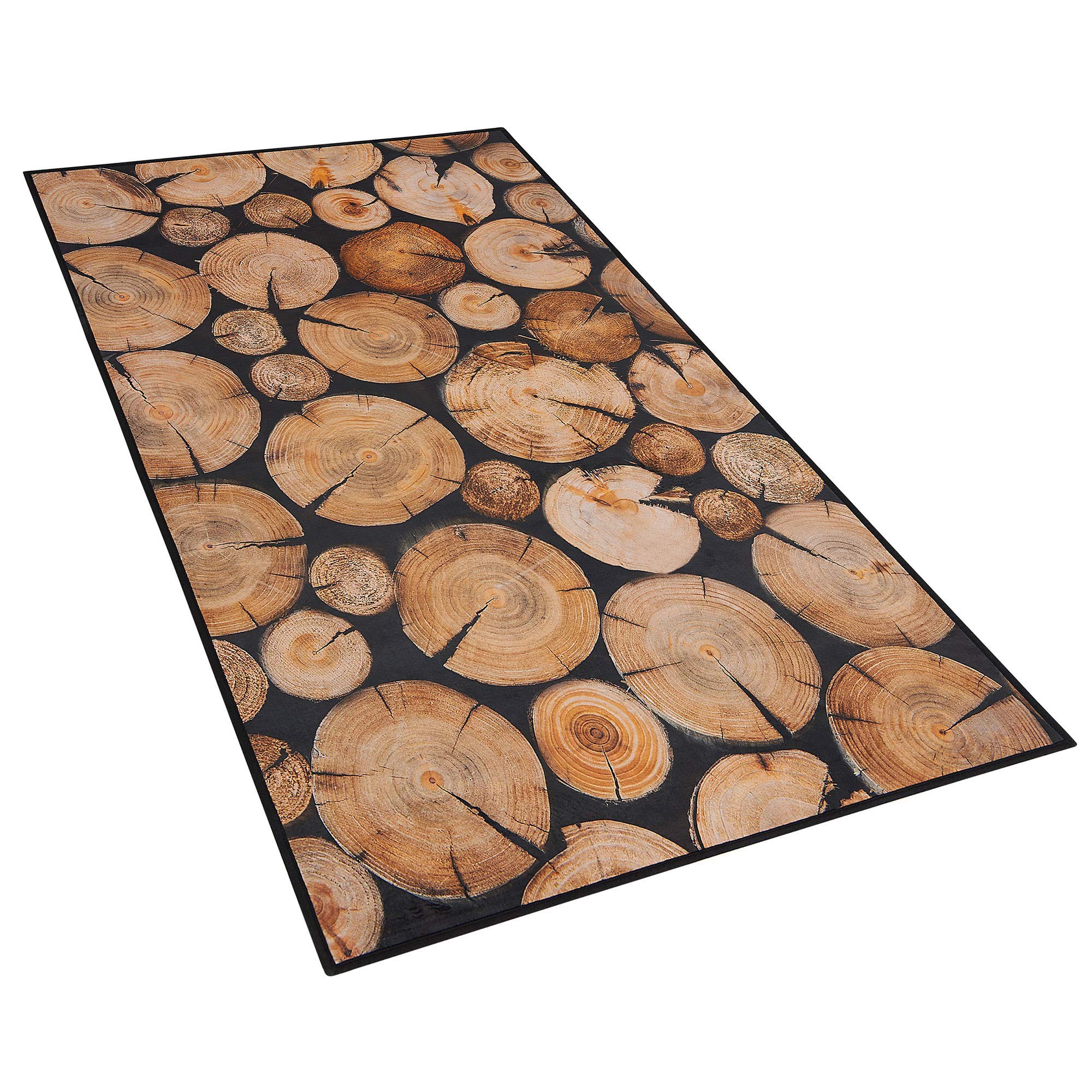 beliani-gerede-teppich-braun-80x150-cm-holzoptik image 4