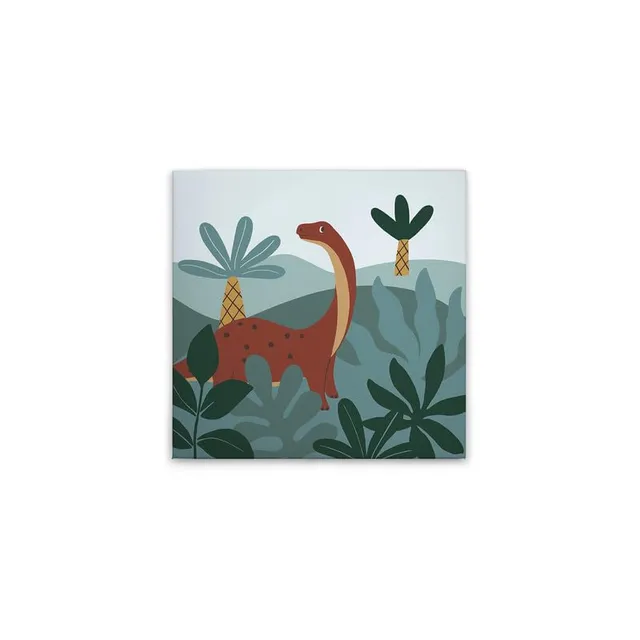 a-s-cr-ation-leinwandbilder-dd129442-dinosaurier-bild-60x60-blau image 1