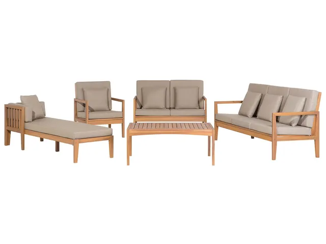beliani-pataja-gartenm-bel-set-akazie-taupe-5-teilig image 1