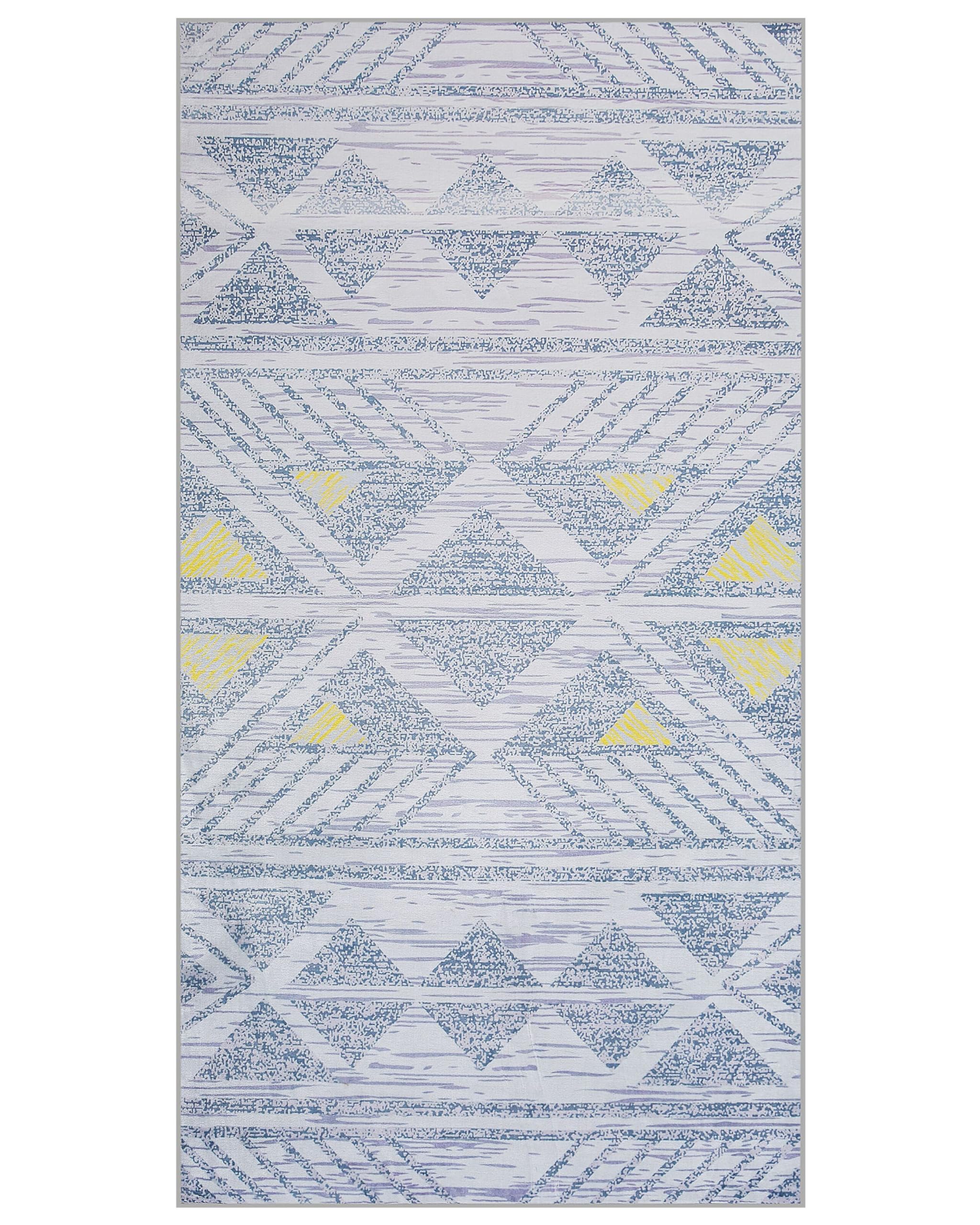 beliani-kargi-teppich-grau-gelb-140x200-geometrisch image 8