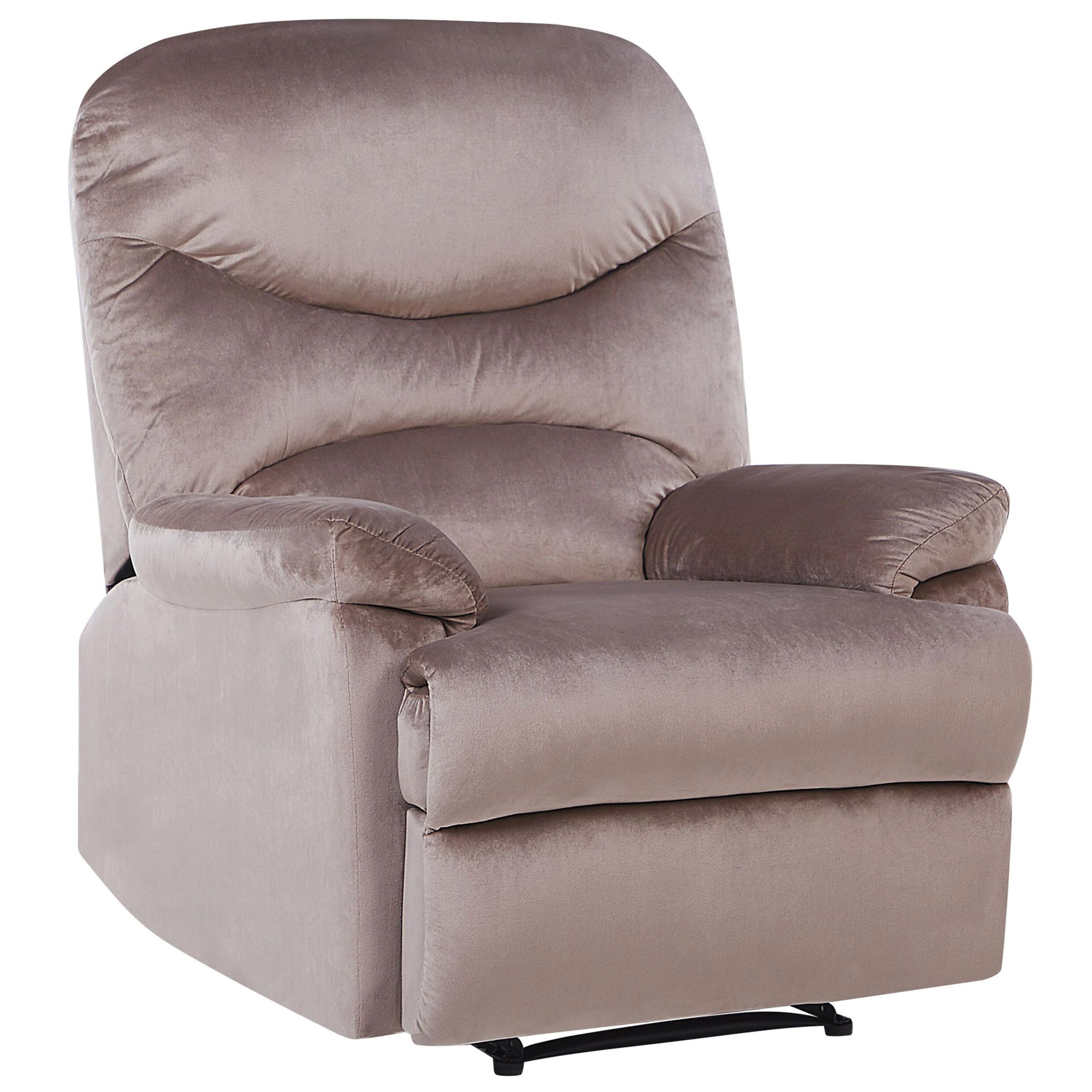 beliani-eslov-retro-sessel-samtstoff-taupe-verstellbar image 5