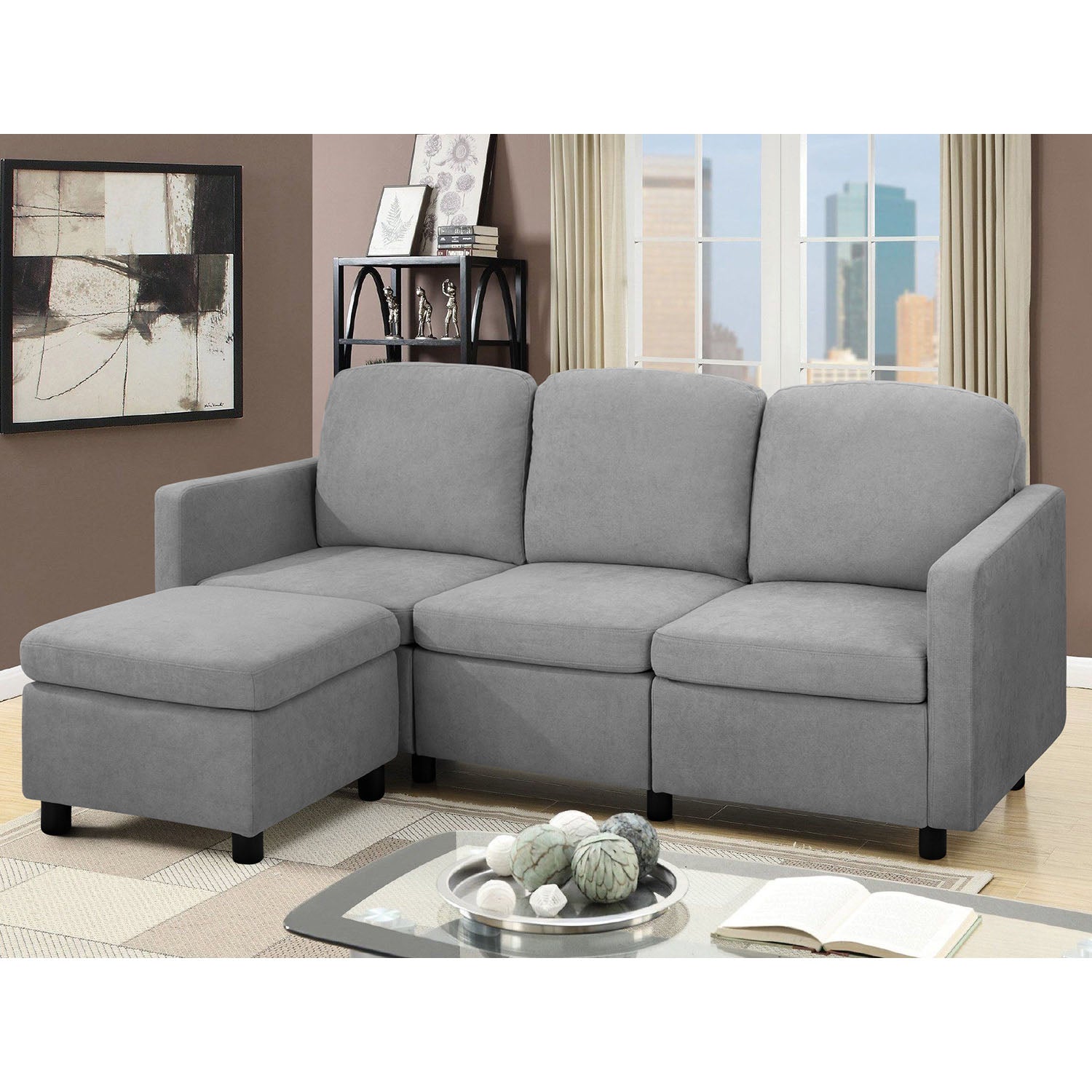 homall-sofa-ecksofa-l-form-beige-leinenoptik-mit-ottoman image 8