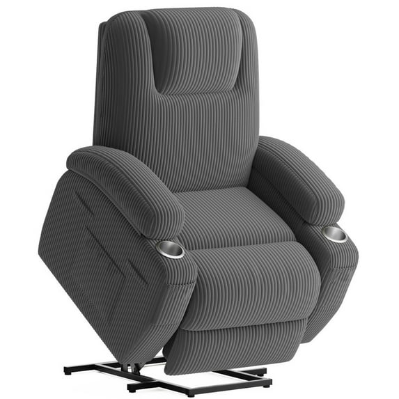 homall-recliner-chair-aufstehsessel-massage-cord-grau image 4