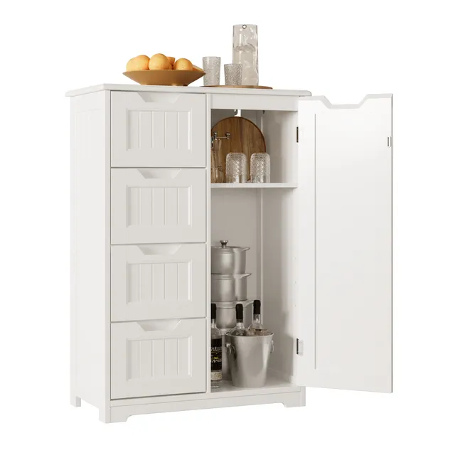 bealife-schr-nke-ap26-badezimmerschrank-wei-4-schubladen-mdf image 1