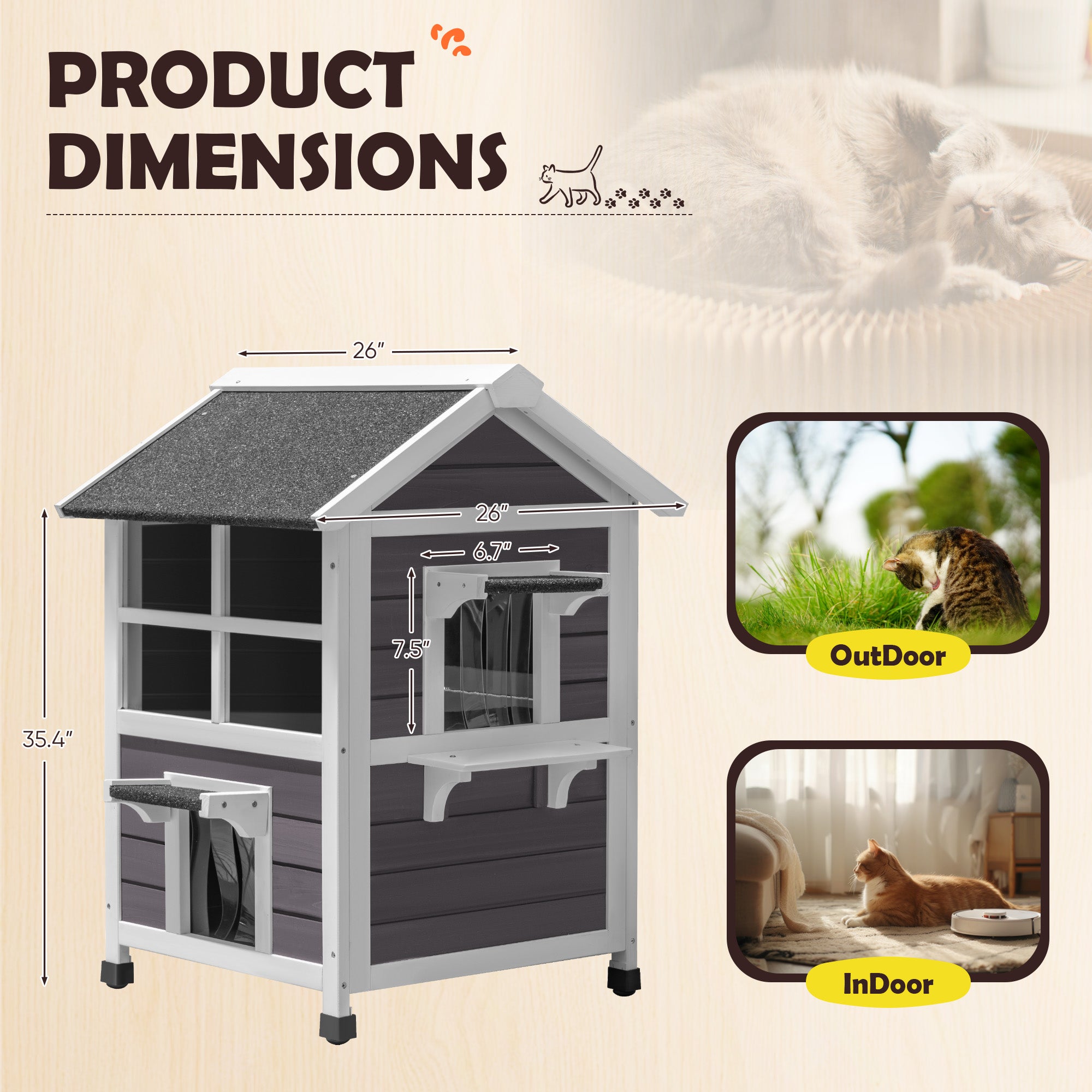 homall-hundeh-tte-holz-hundehaus-braun-gro-e-hunde-outdoor-indoor image 8