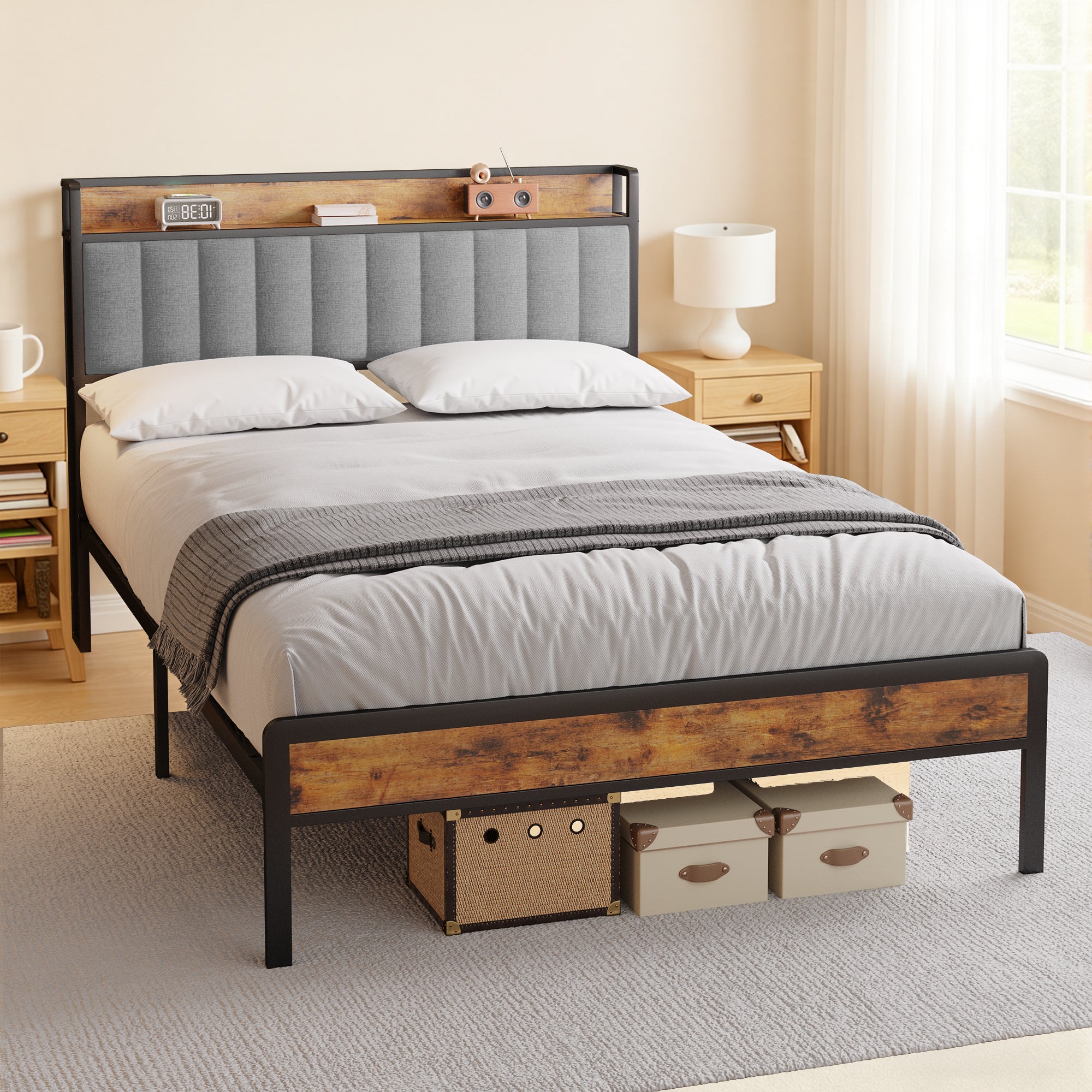 bealife-bf26-doppelbett-140x200-grau-mit-kopfteil image 7