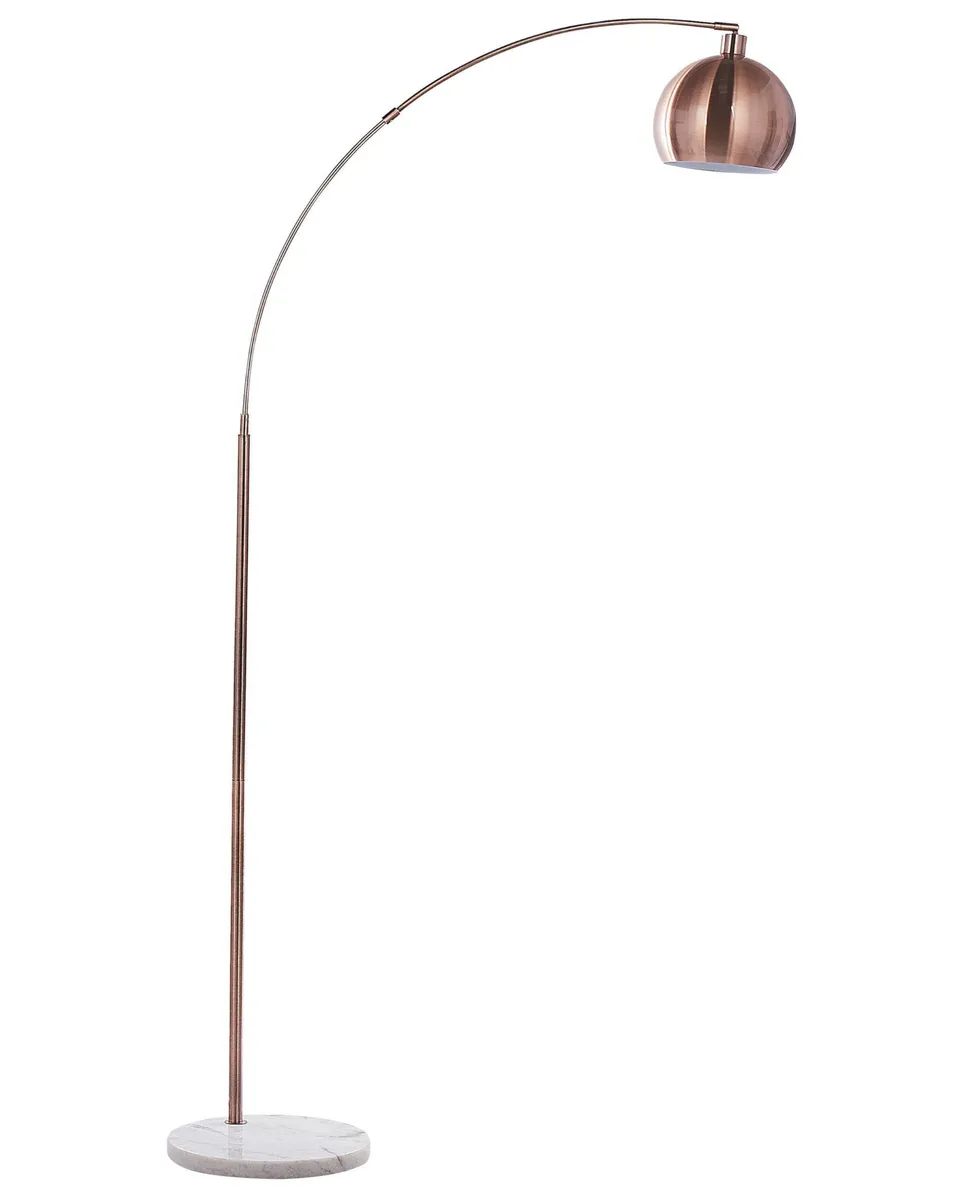 beliani-paroo-stehlampe-kupfer-metall-marmor-210-cm-e27 image 1