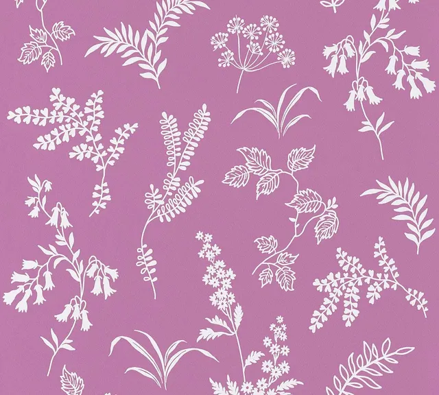 a-s-cr-ation-flavour-366936-papiertapete-lila-wei-floral image 1