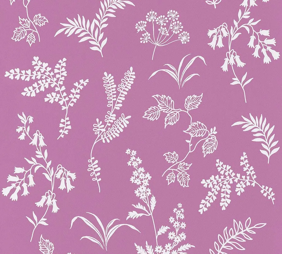 a-s-cr-ation-flavour-366936-papiertapete-lila-wei-floral image 1