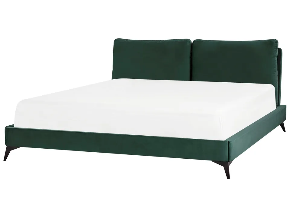 beliani-melle-polsterbett-samt-gr-n-180x200-cm image 1
