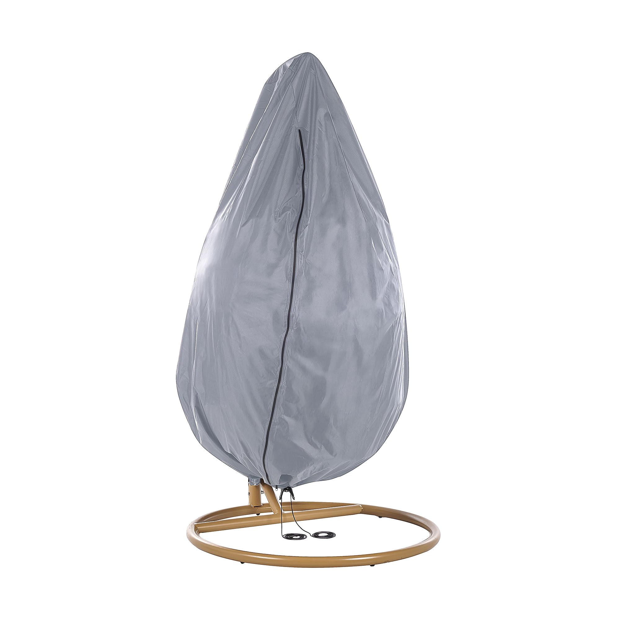 beliani-chuva-regenschutz-h-ngesessel-grau-pvc-200x120-cm image 4