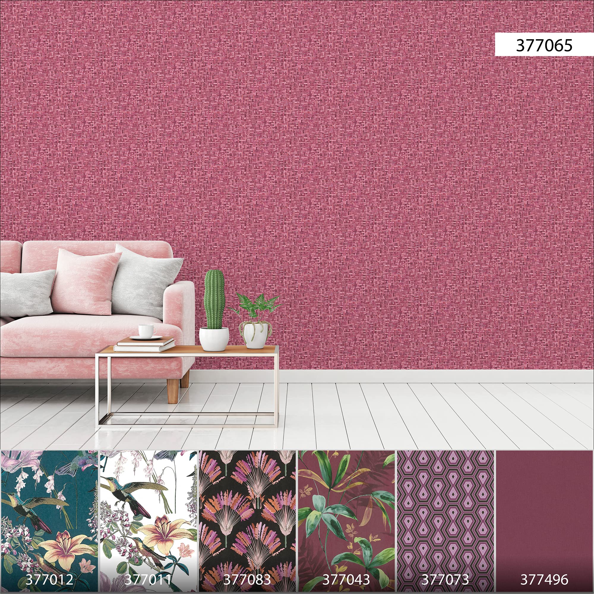 a-s-cr-ation-37706-5-jungle-chic-vliestapete-rosa-10-05-m image 7