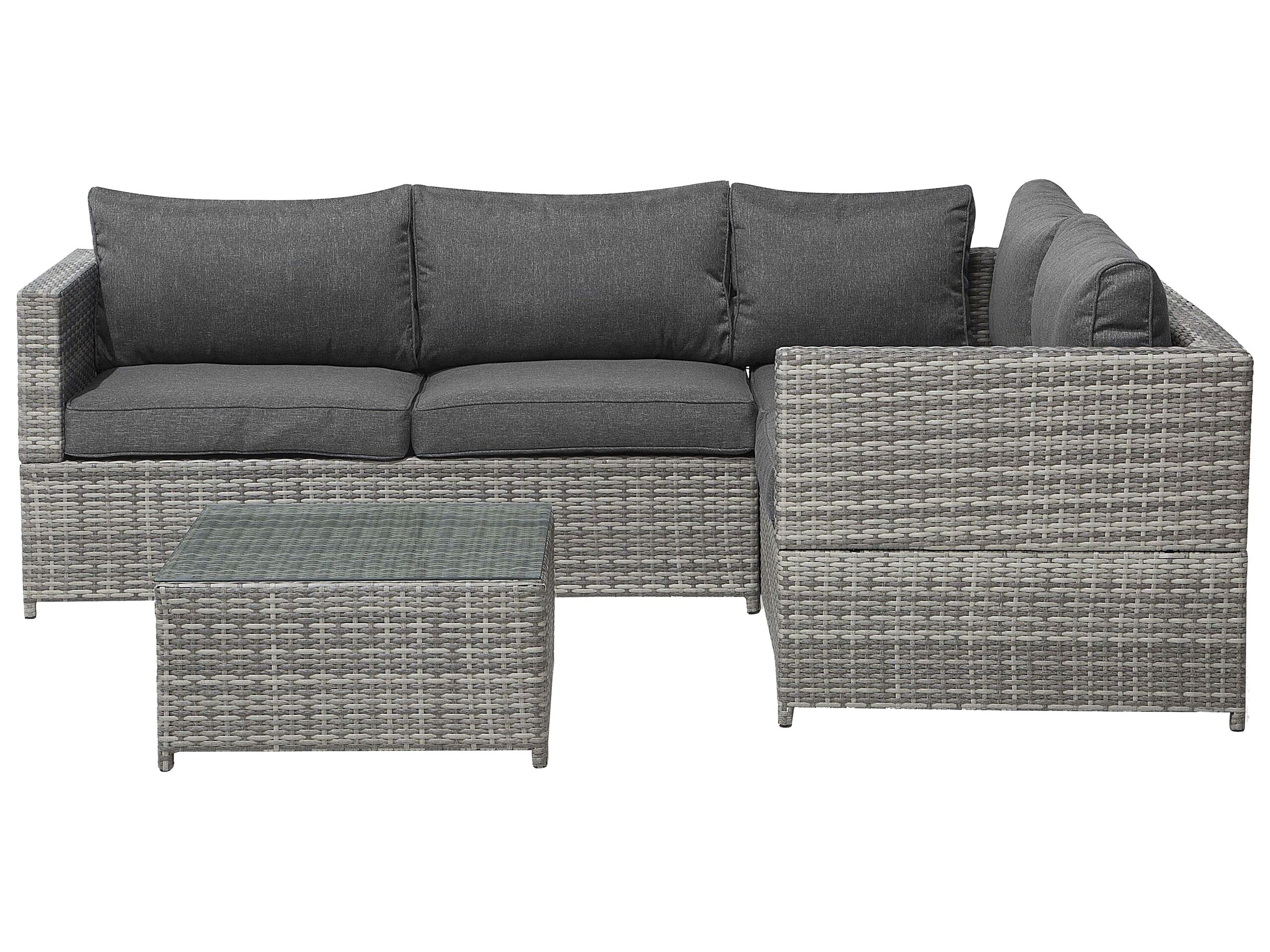 beliani-avola-lounge-set-rattan-grau-4-sitzer-ecksofa image 1