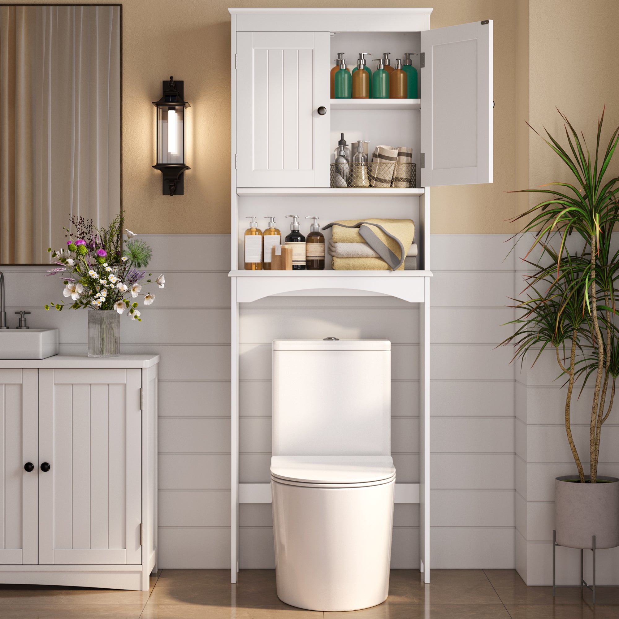 bealife-ap12-badezimmerschrank-wei-60x23x167-cm image 8