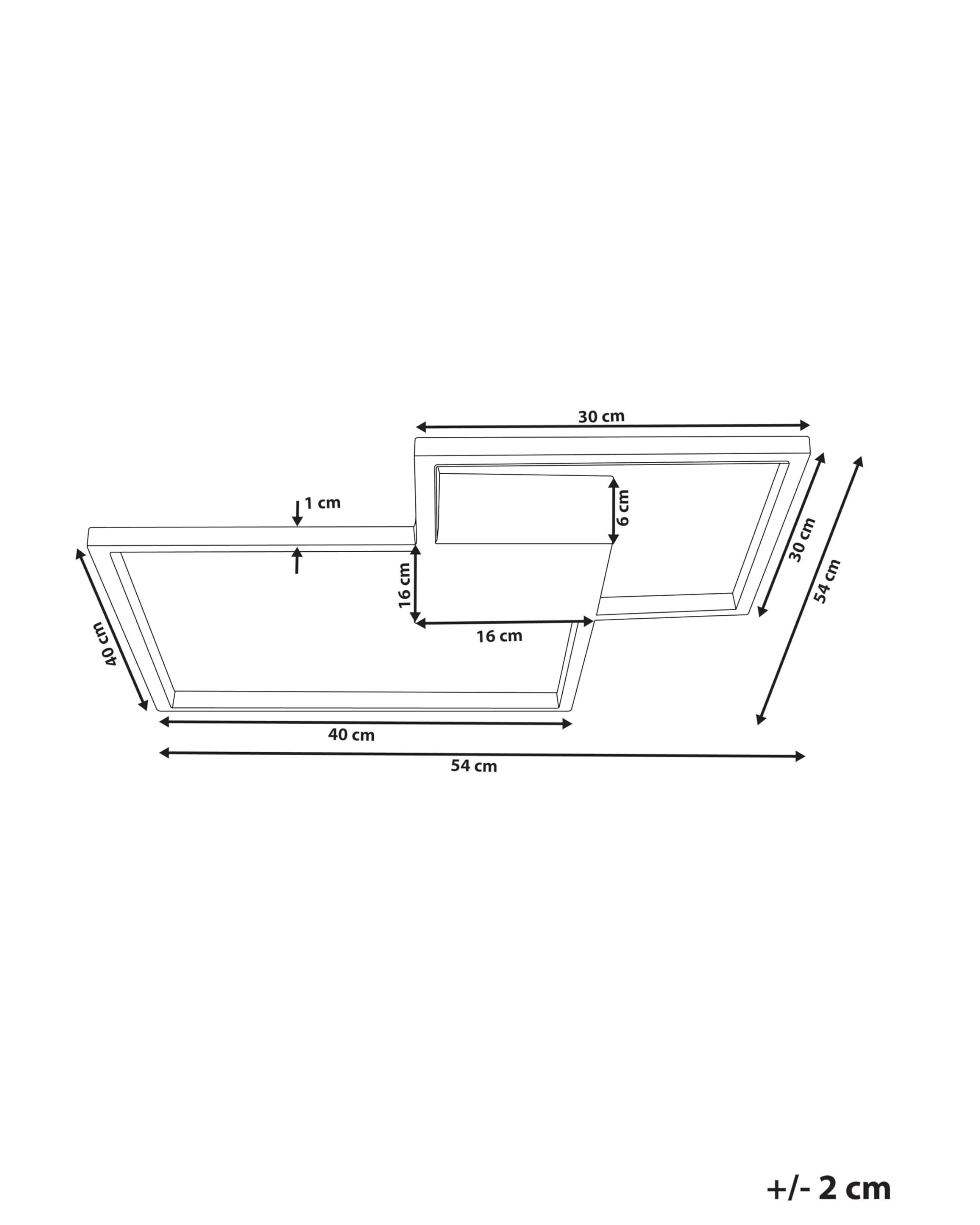 beliani-oksu-led-deckenleuchte-schwarz-54-cm-warmwei image 3