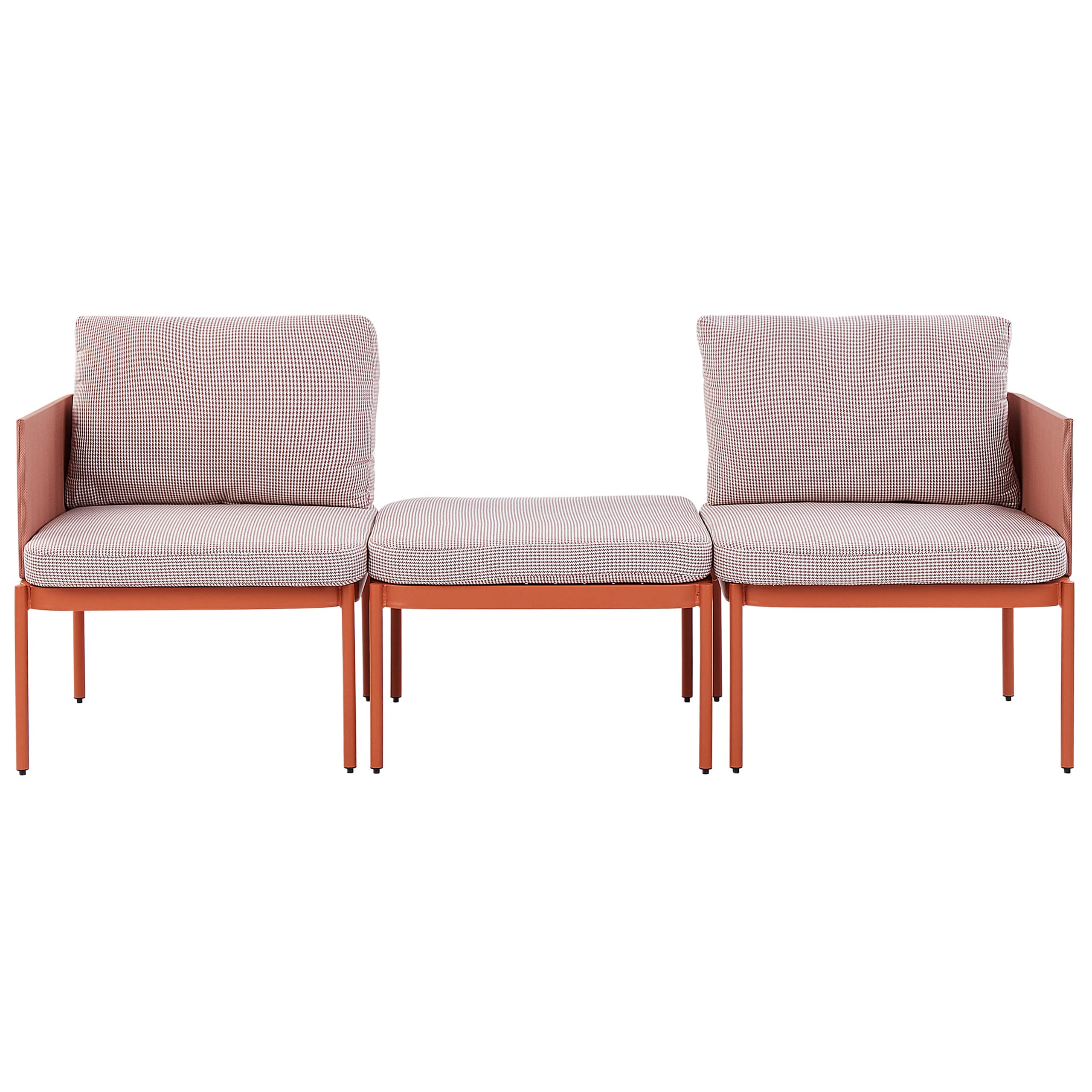beliani-terracina-lounge-set-orange-aluminium-2-sitzer-couchtisch image 4