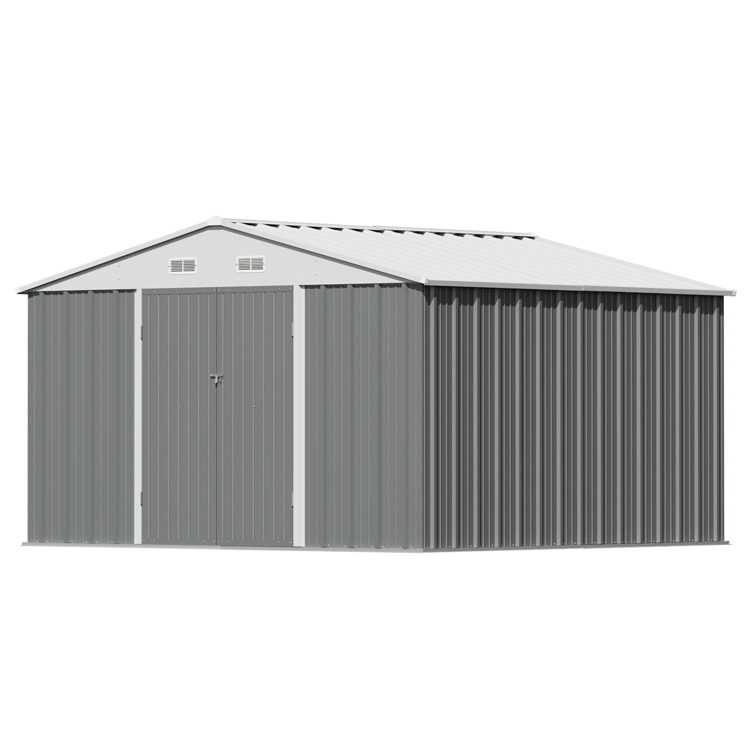 homall-ger-tehaus-metall-10x8-gartenhaus-grau image 6