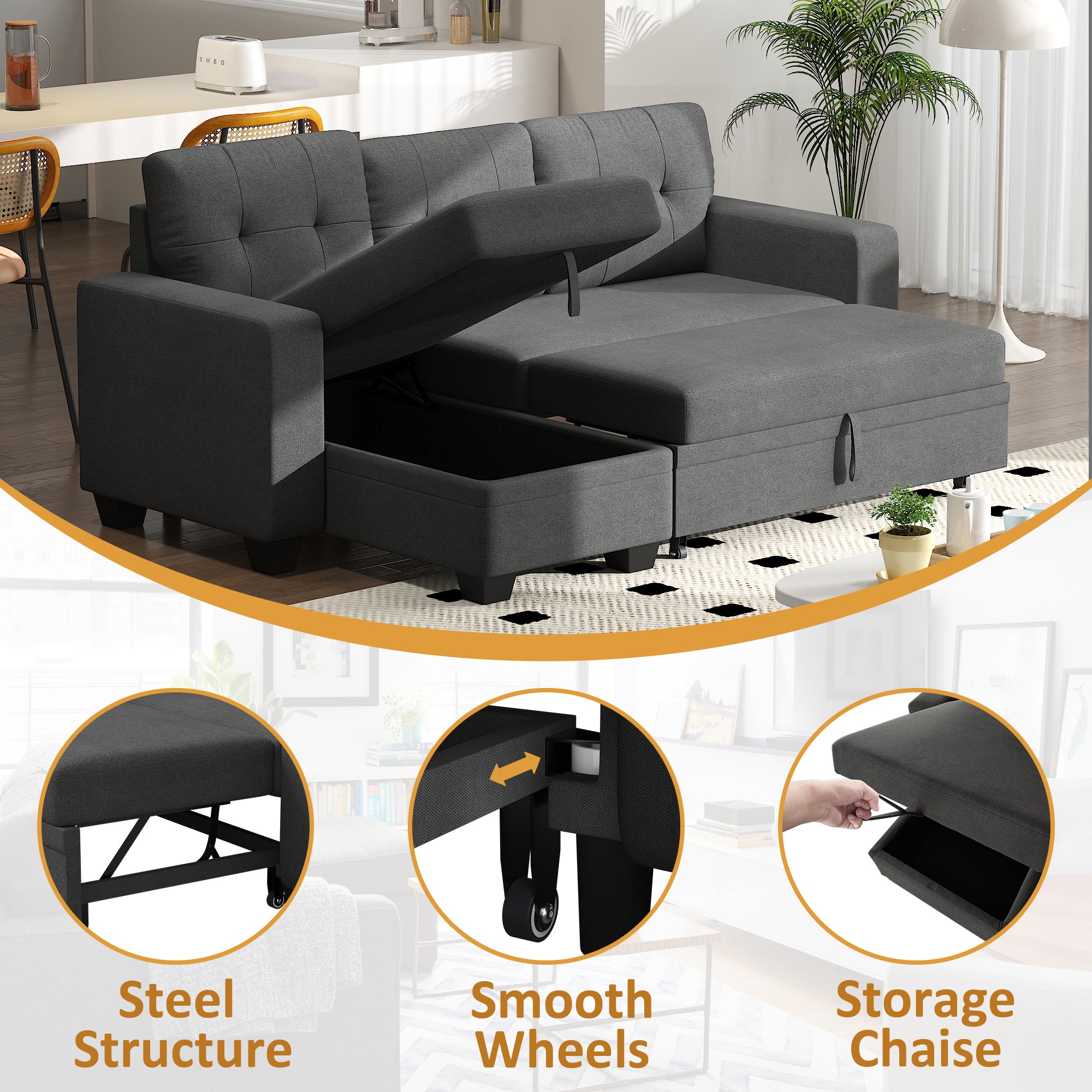homall-recliner-l-sofa-schlafsofa-ecksofa-dunkelgrau-mit-stauraum image 4